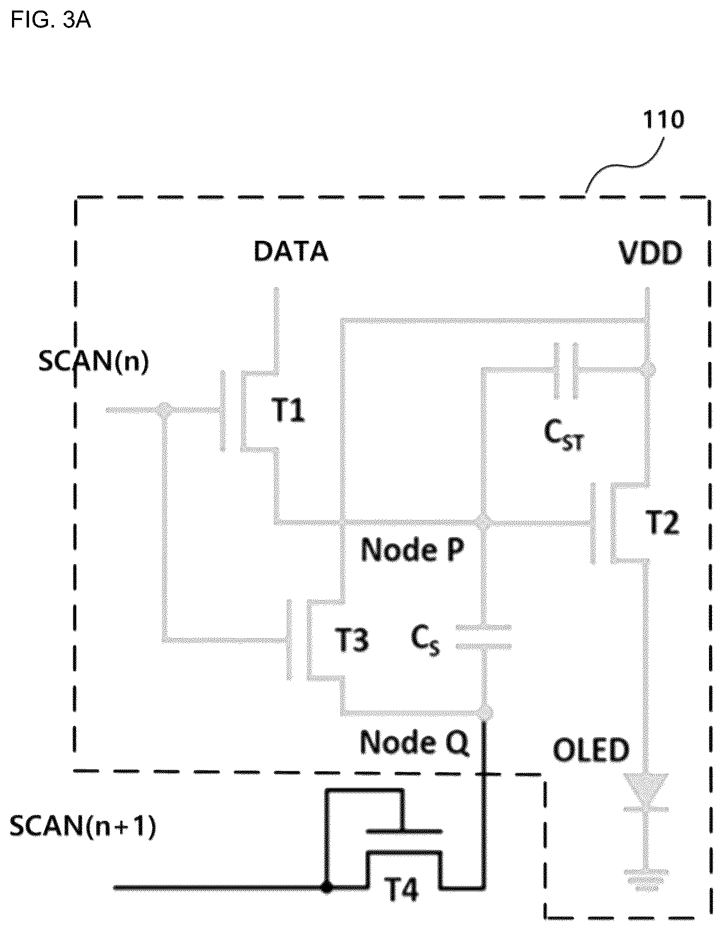 Patent US12367830 Figure 5 – Compensation pixel circuit of active matrix organic light-emitting diode