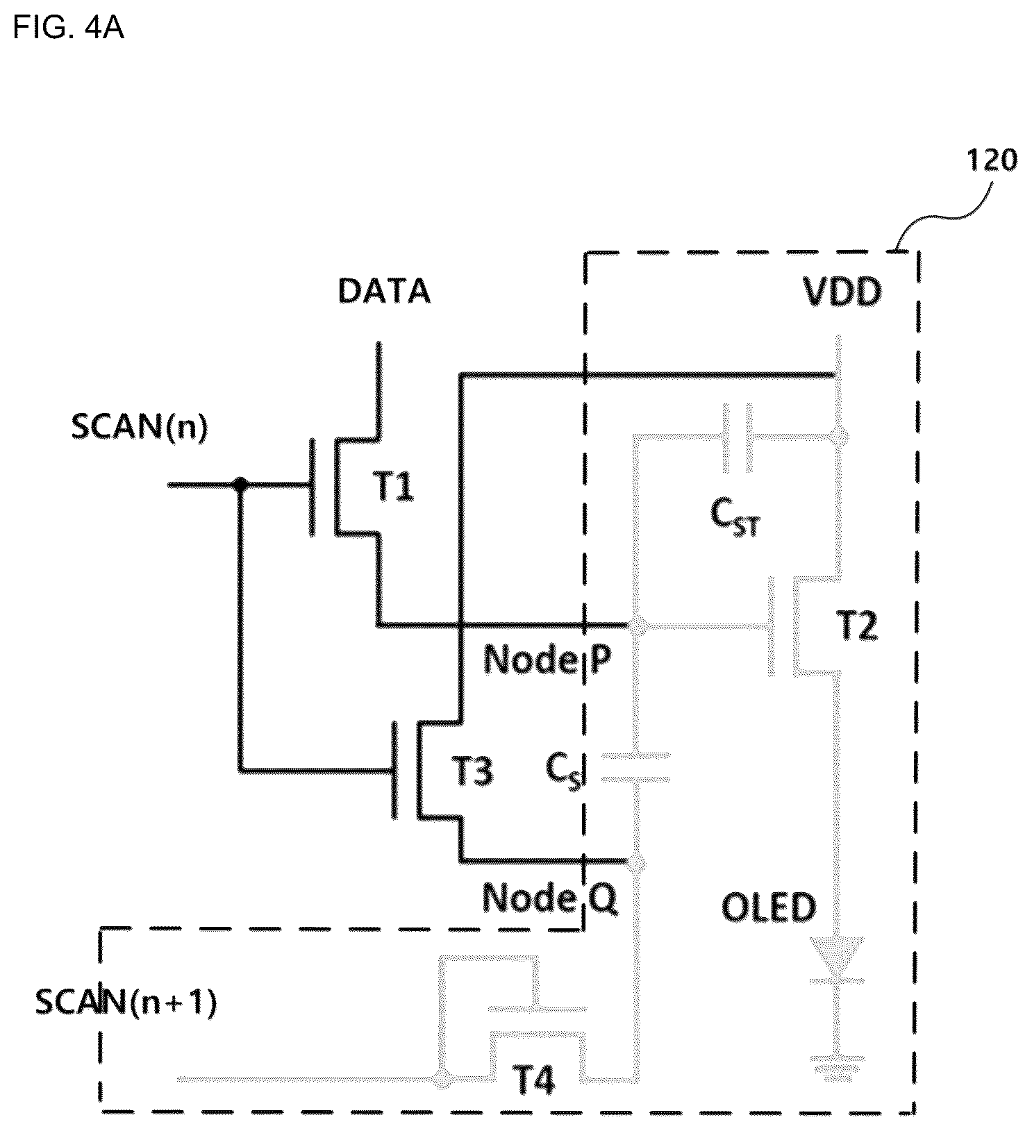 Patent US12367830 Figure 7 – Compensation pixel circuit of active matrix organic light-emitting diode