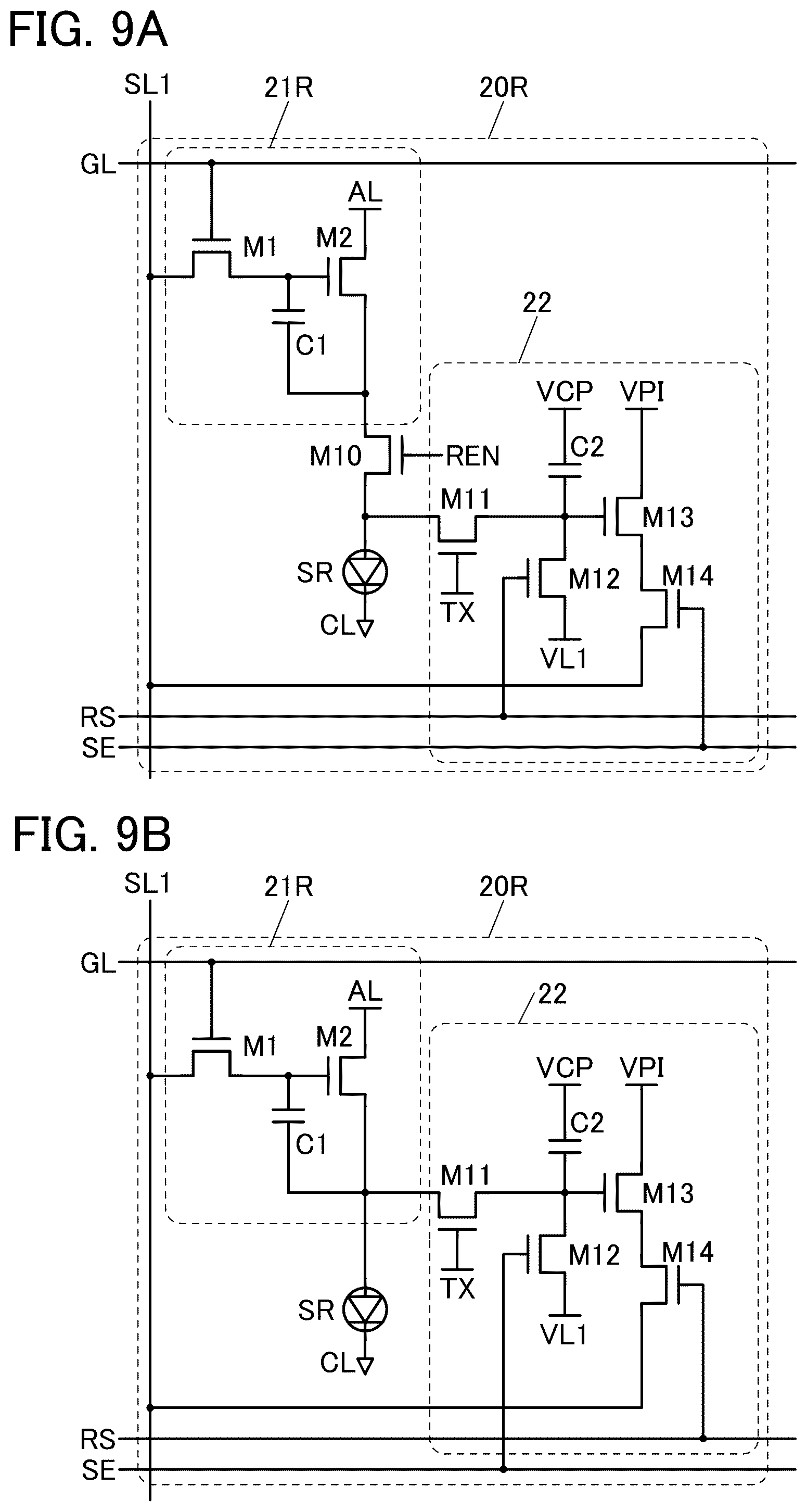 Patent US12367832 Figure 9 – Display device, display module, and electronic device