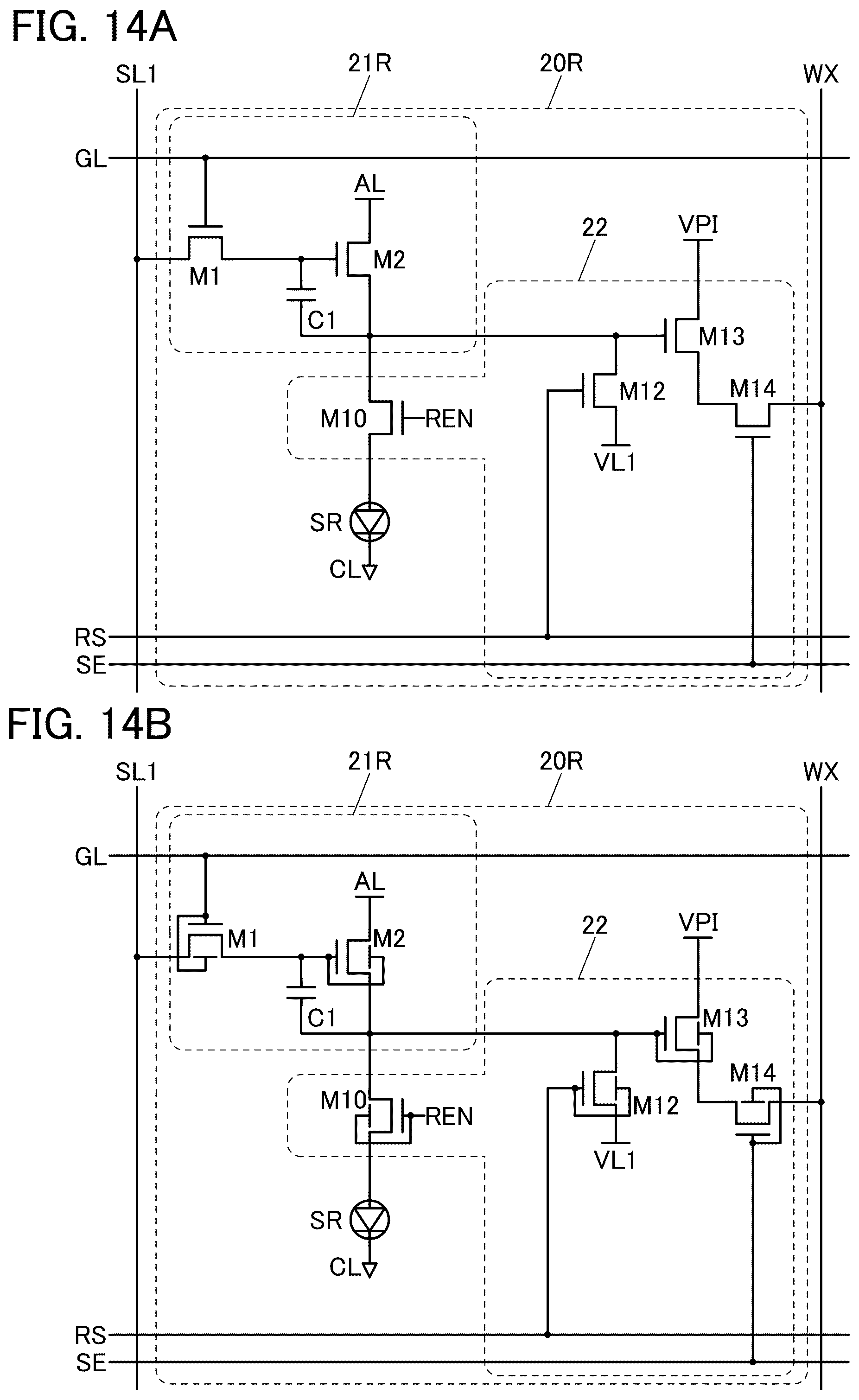 Patent US12367832 Figure 14 – Display device, display module, and electronic device