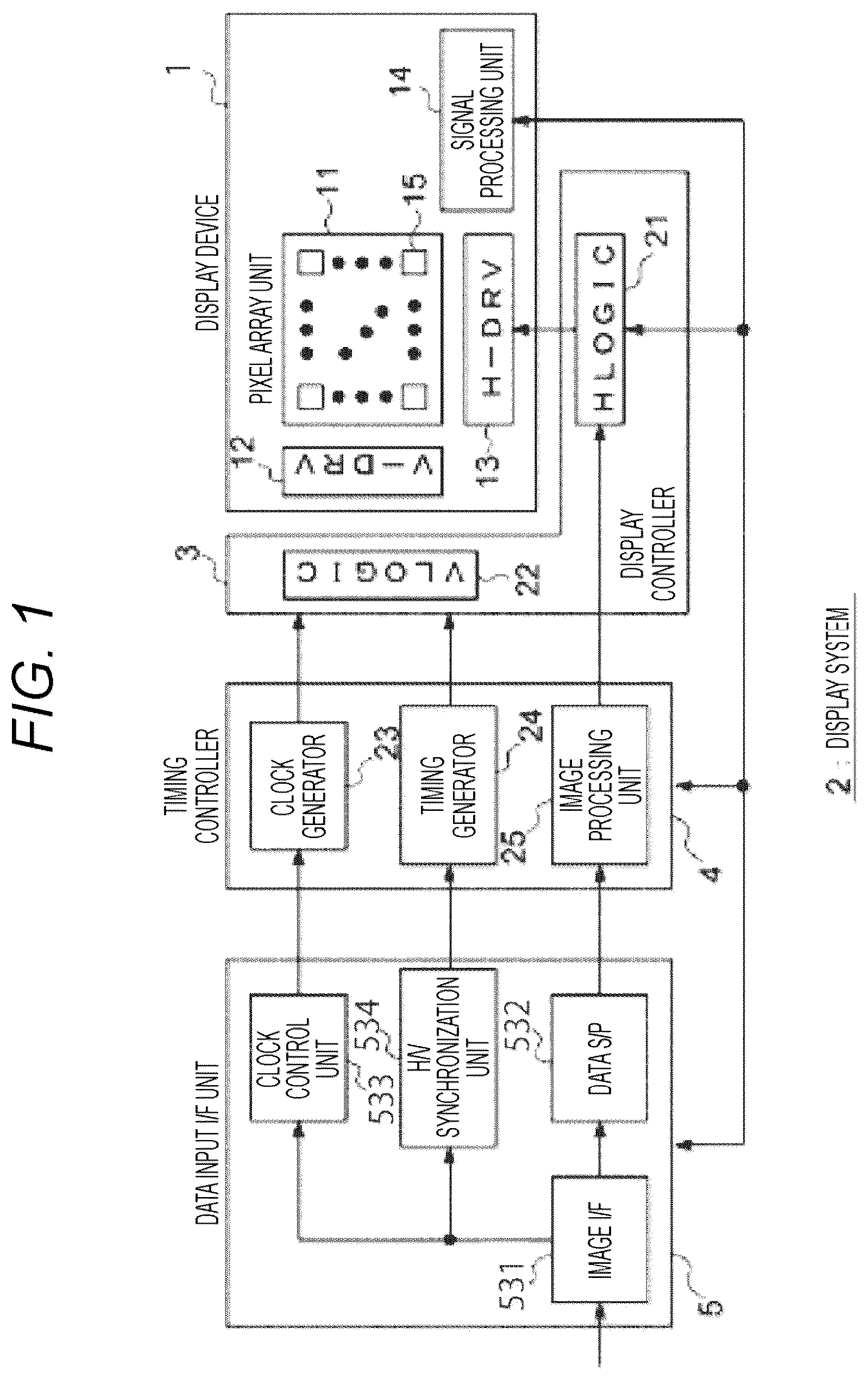 Patent US12367834 Figure 1 – Display device