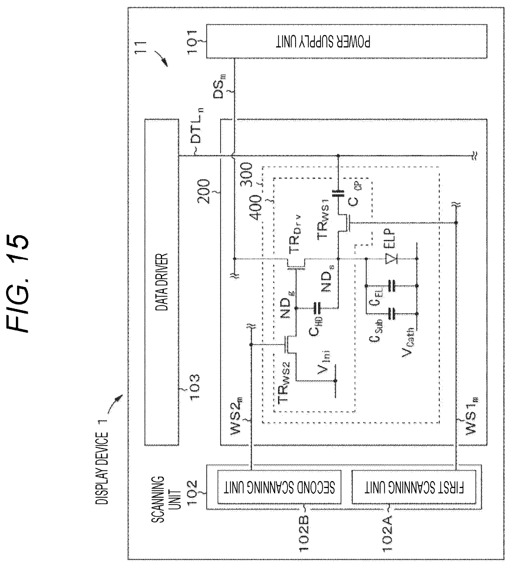 Patent US12367834 Figure 15 – Display device