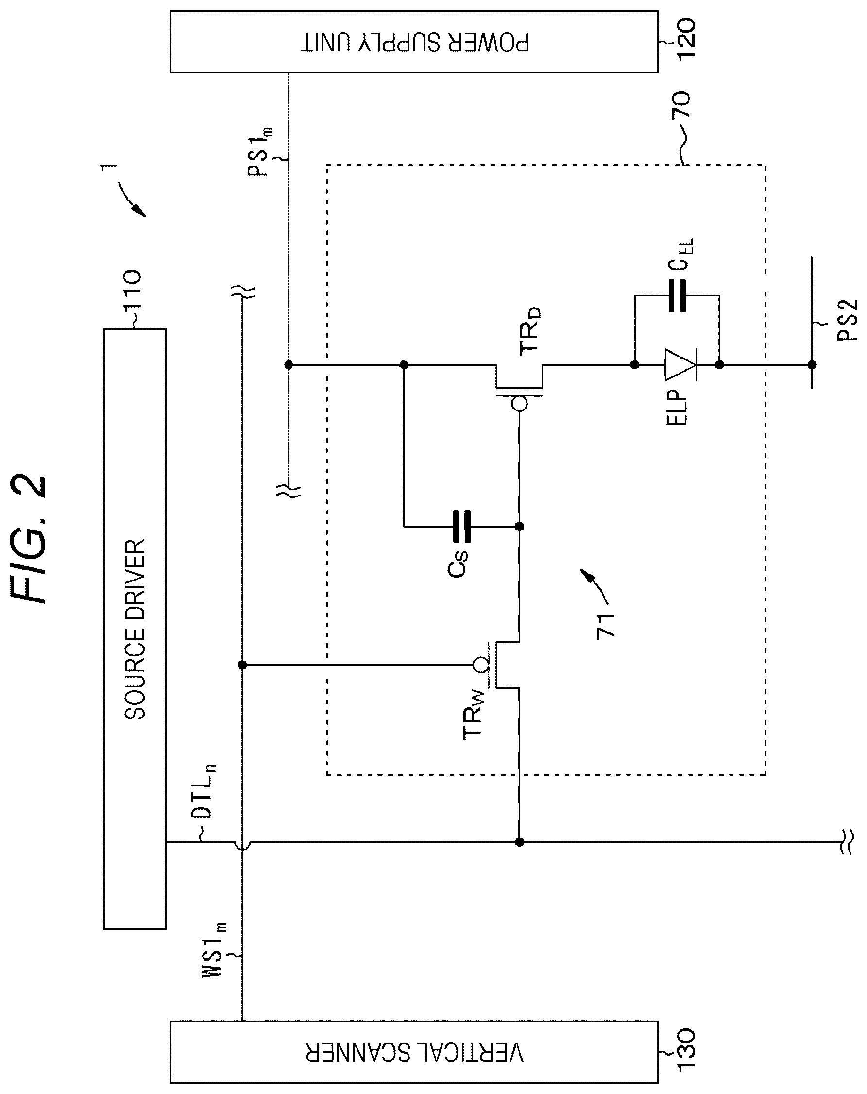 Patent US12367837 Figure 2 – Display element, display device, and electronic device