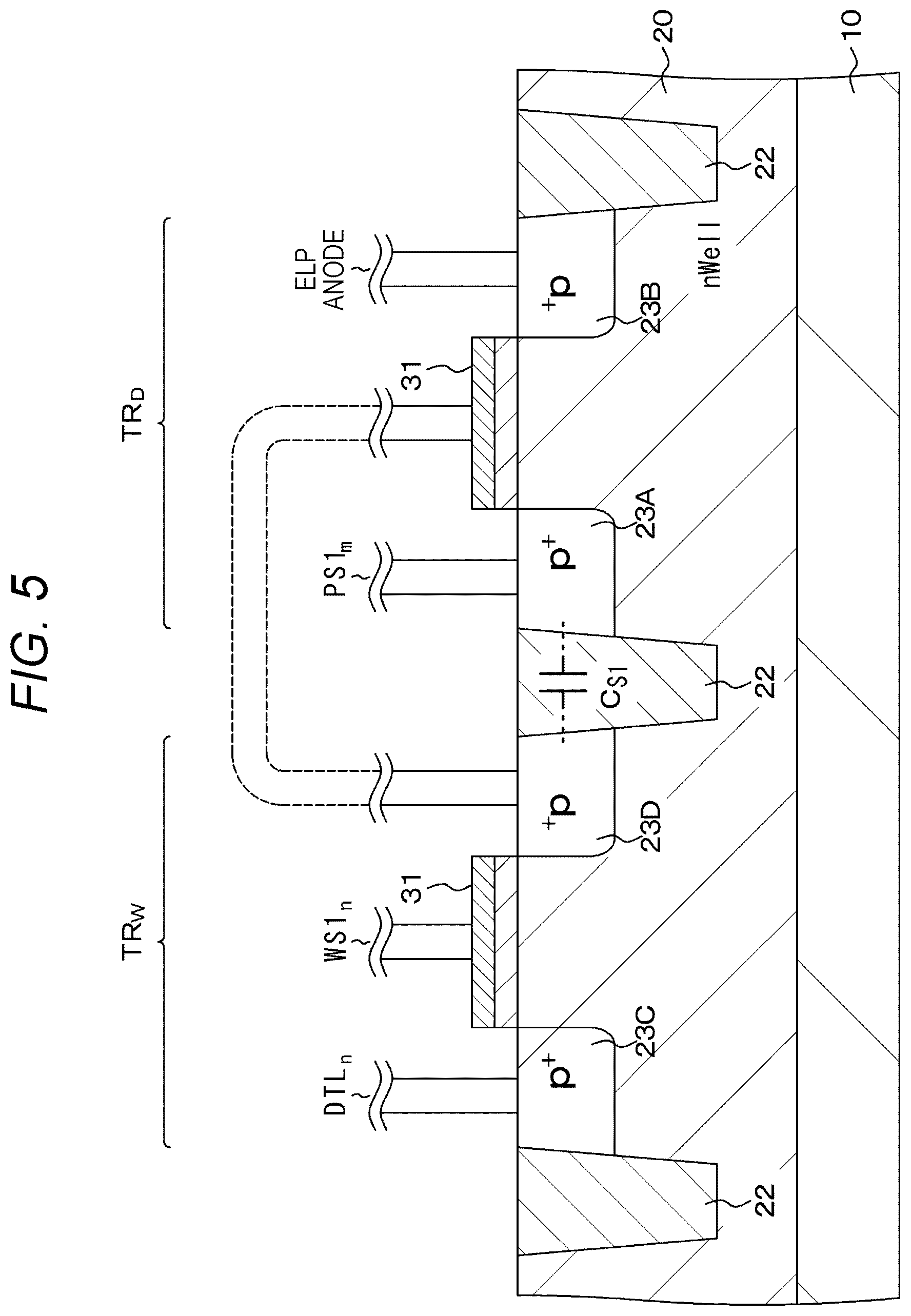 Patent US12367837 Figure 5 – Display element, display device, and electronic device