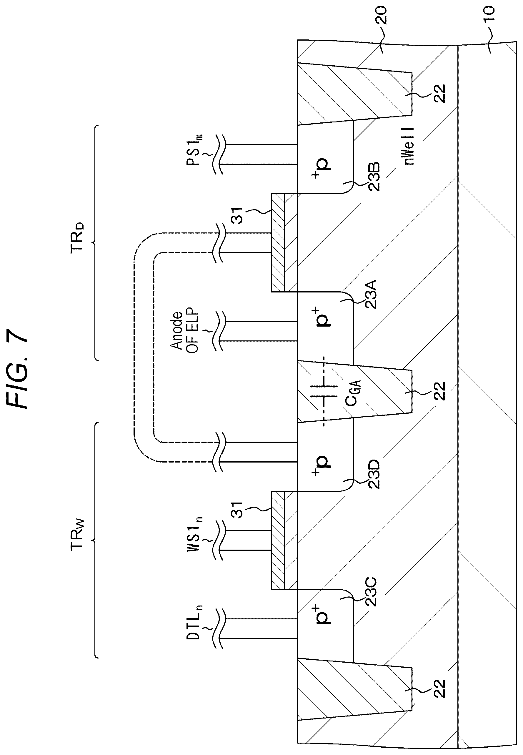 Patent US12367837 Figure 7 – Display element, display device, and electronic device