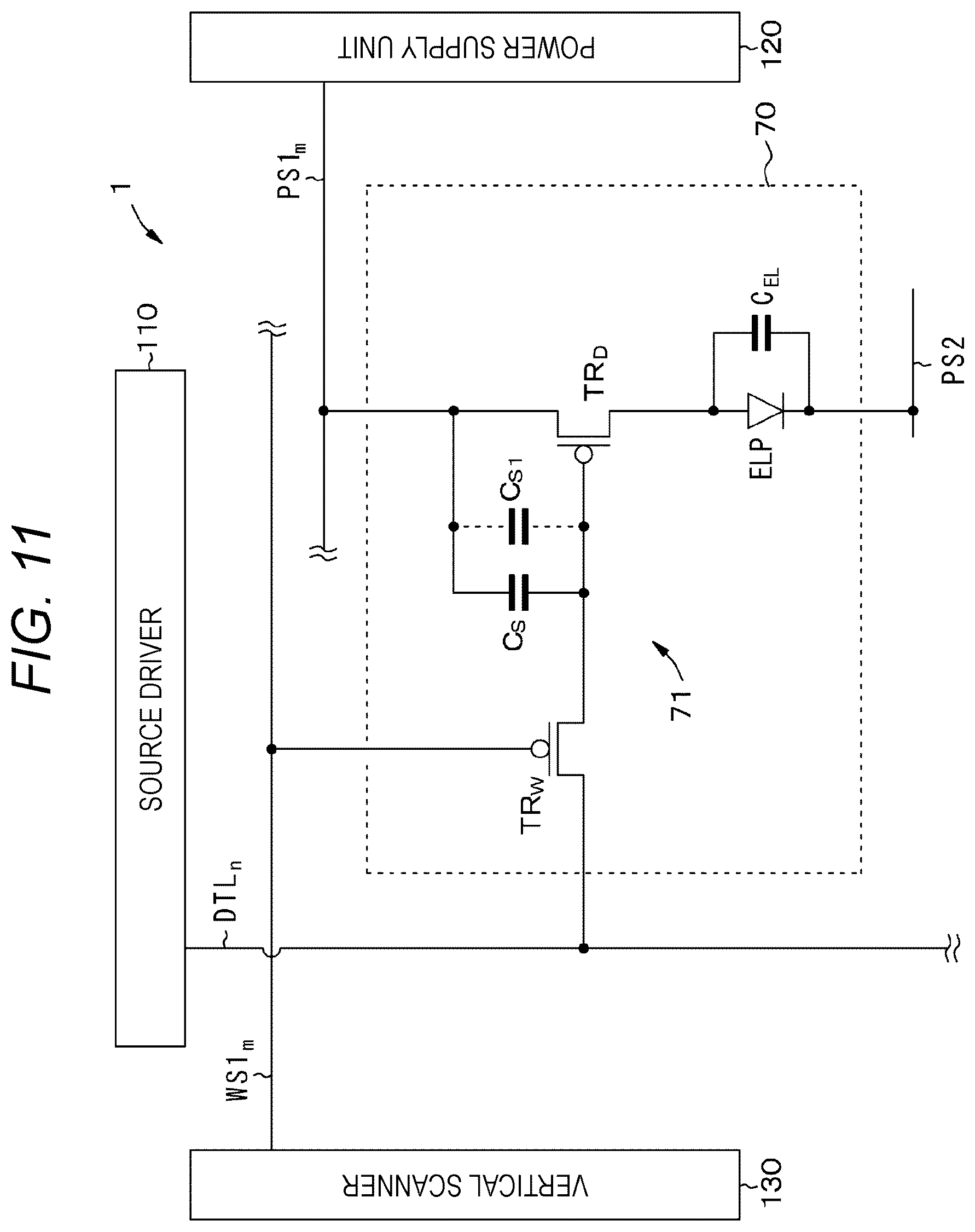 Patent US12367837 Figure 11 – Display element, display device, and electronic device