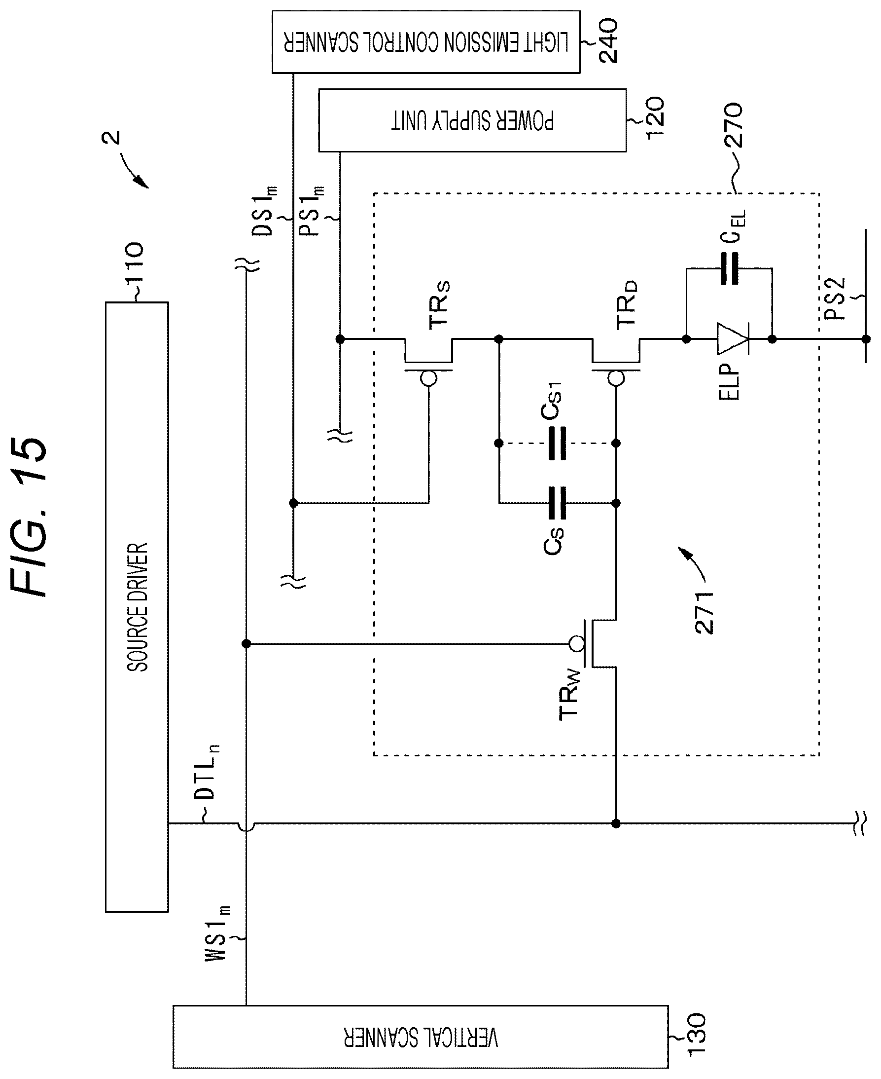Patent US12367837 Figure 15 – Display element, display device, and electronic device
