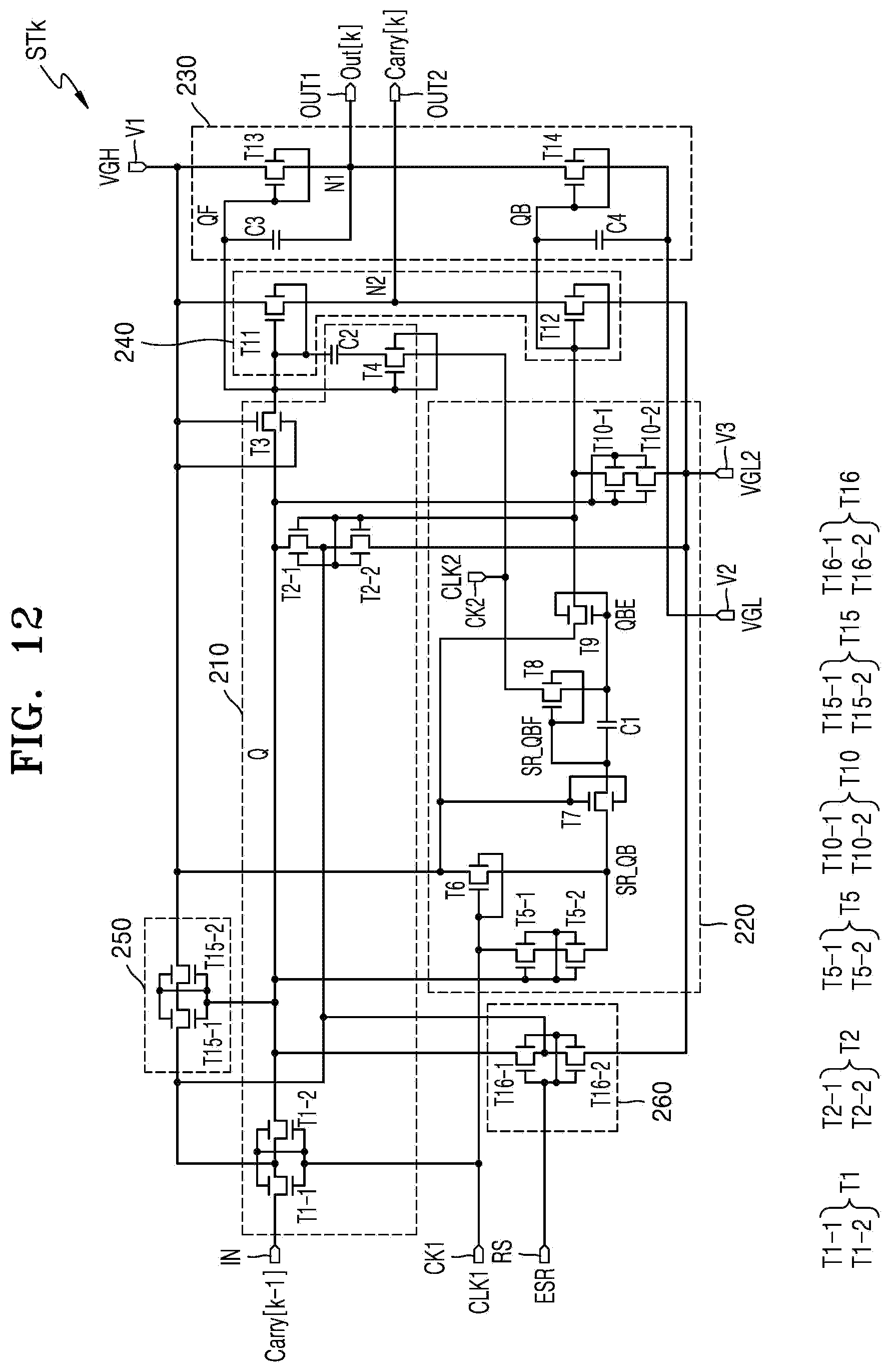 Patent US12367838 Figure 12 – Gate driver