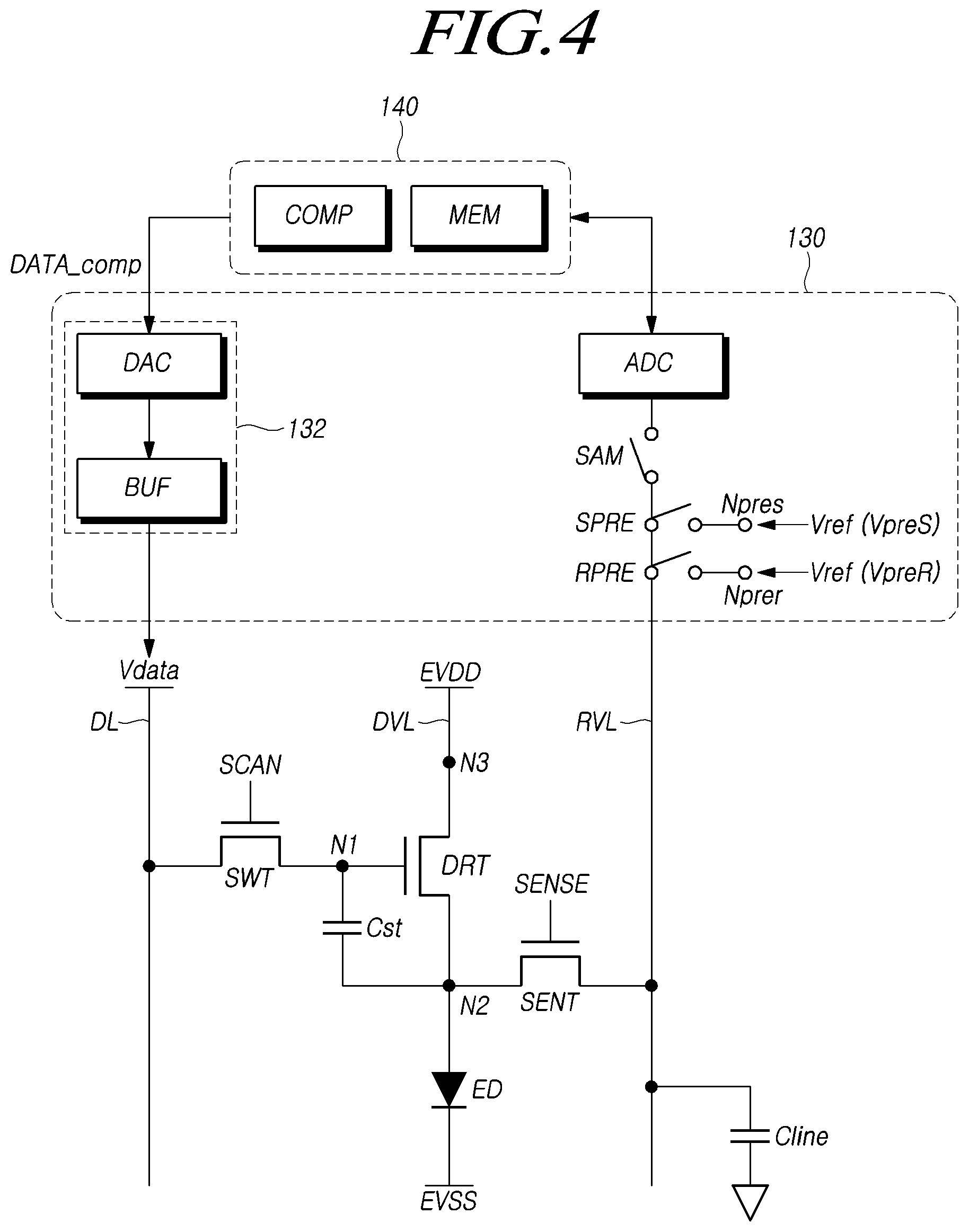 Patent US12367839 Figure 4 – Display device and display driving method