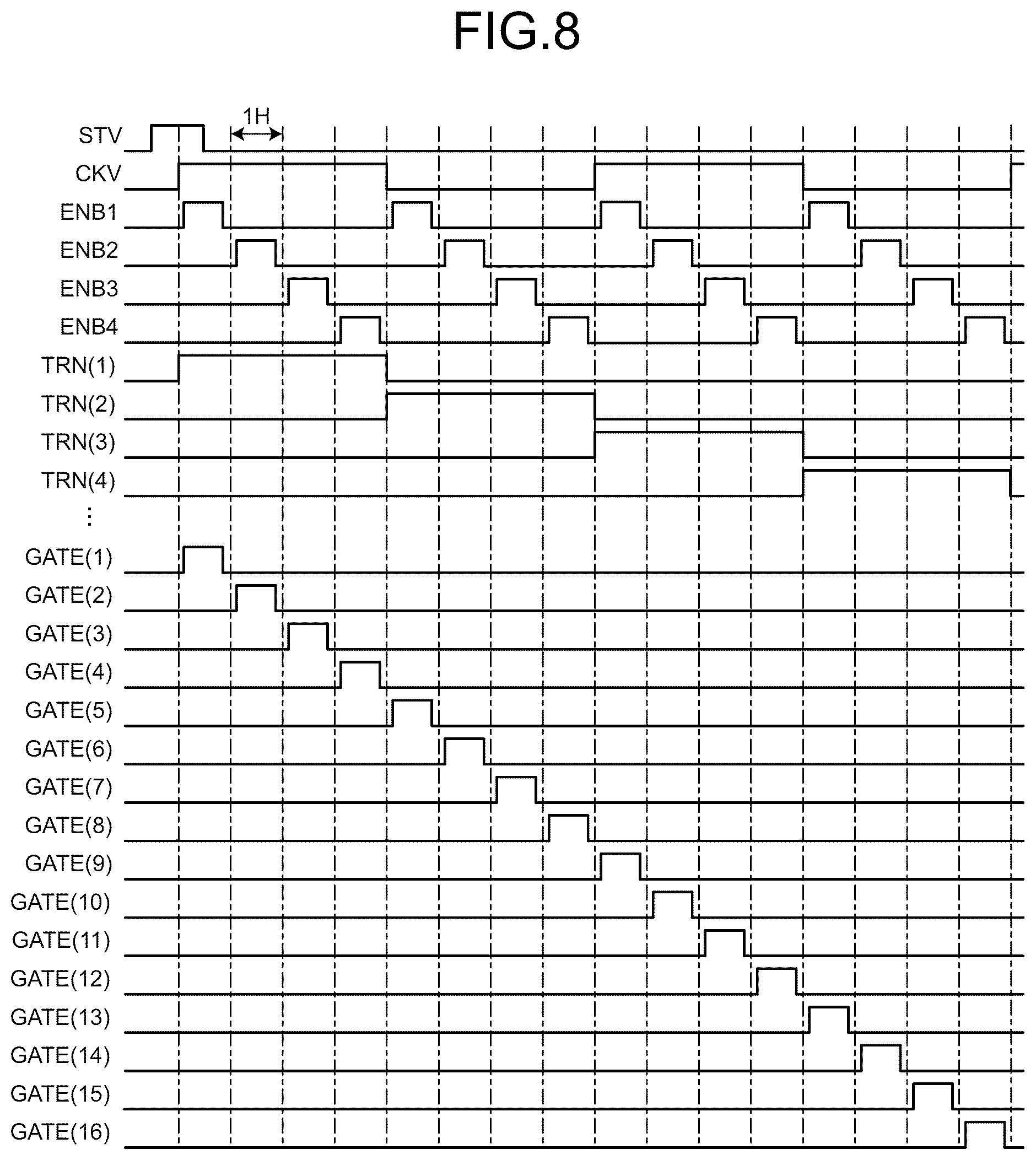 Patent US12367847 Figure 8 – Display device