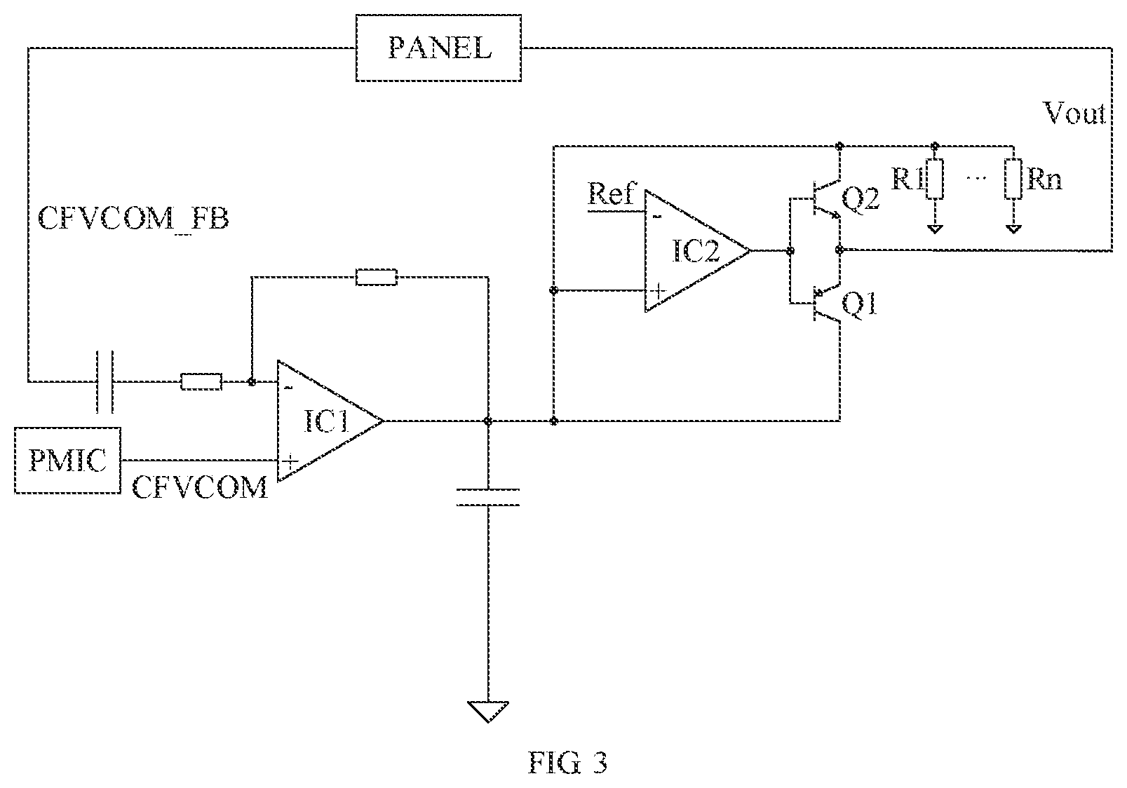 Patent US12367848 Figure 3 – Display panel comprising crosstalk suppression circuit and display device
