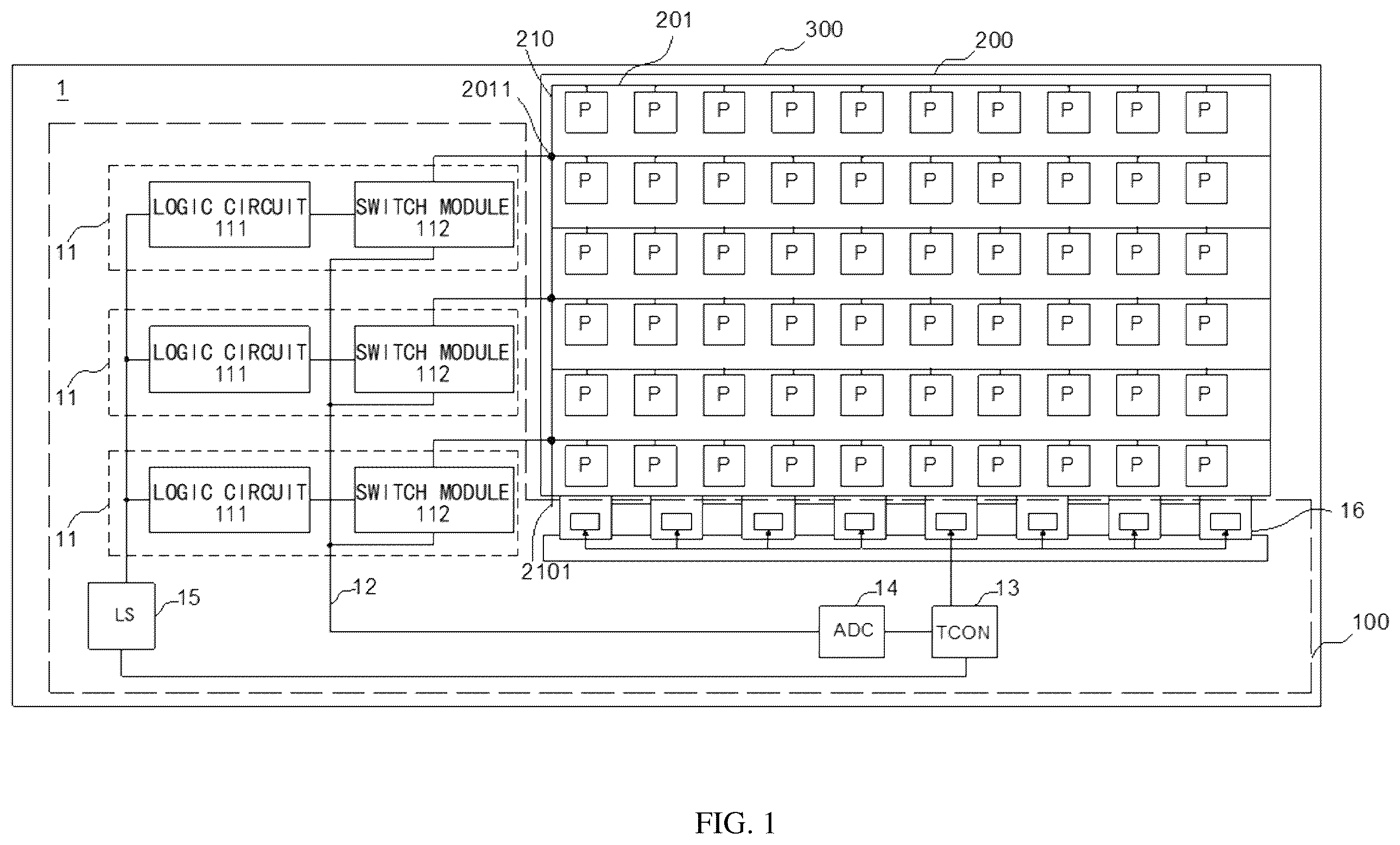 Patent US12367849 Figure 1 – Liquid crystal display (LCD) driving circuit compensating gray-scale loss due to attenuation of common voltage