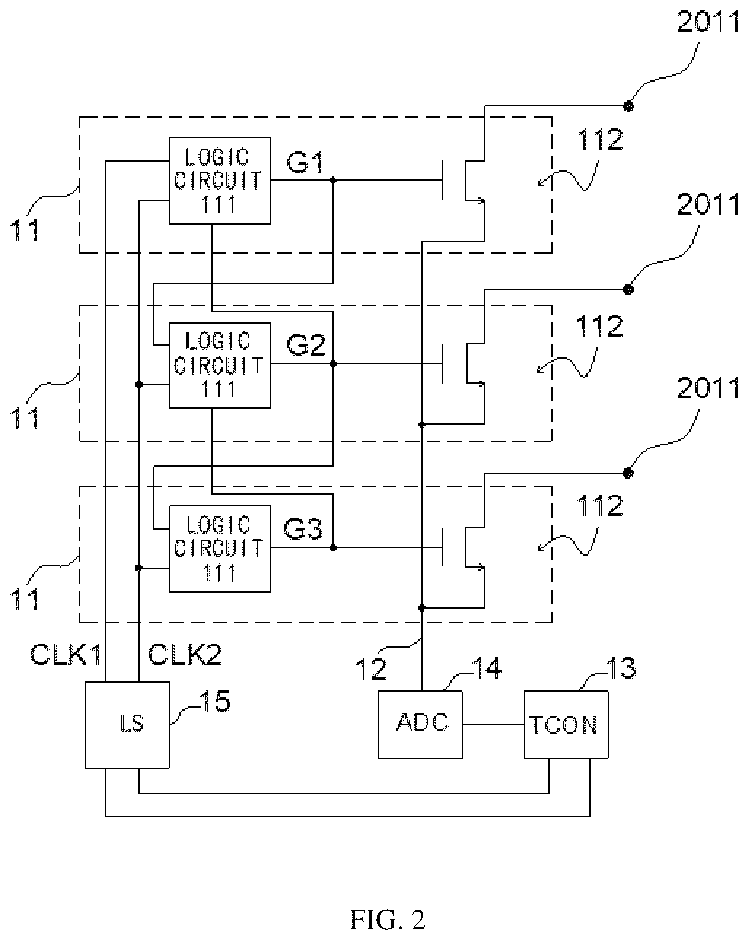Patent US12367849 Figure 2 – Liquid crystal display (LCD) driving circuit compensating gray-scale loss due to attenuation of common voltage