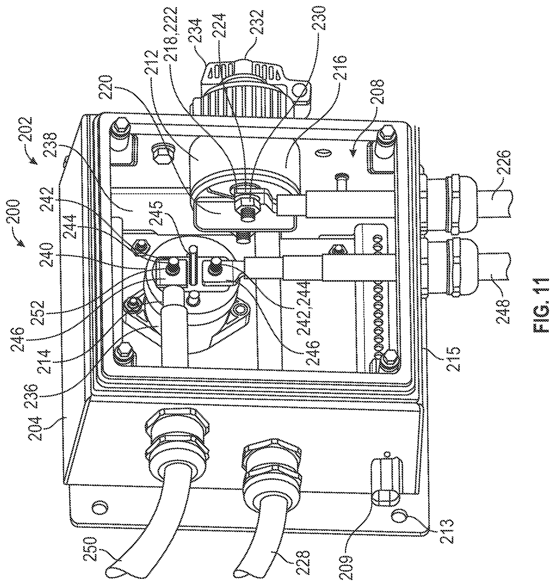 Patent US12367857 Figure 11 – Refuse vehicle with sound management