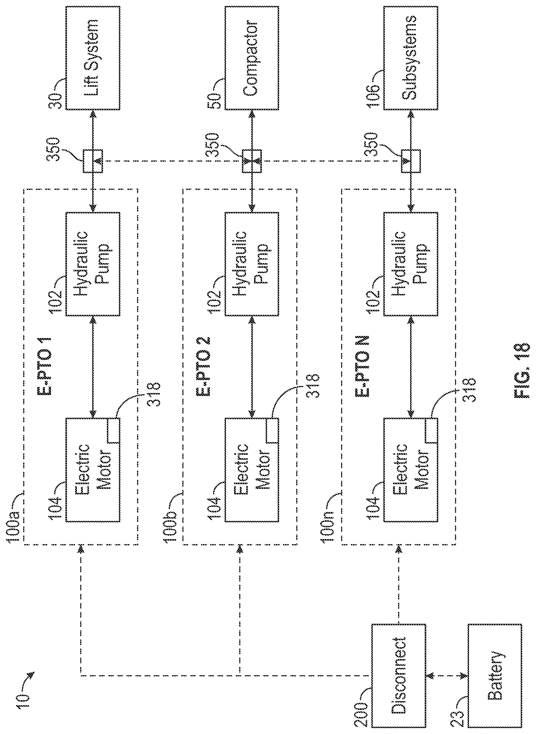 Patent US12367857 Figure 17 – Refuse vehicle with sound management