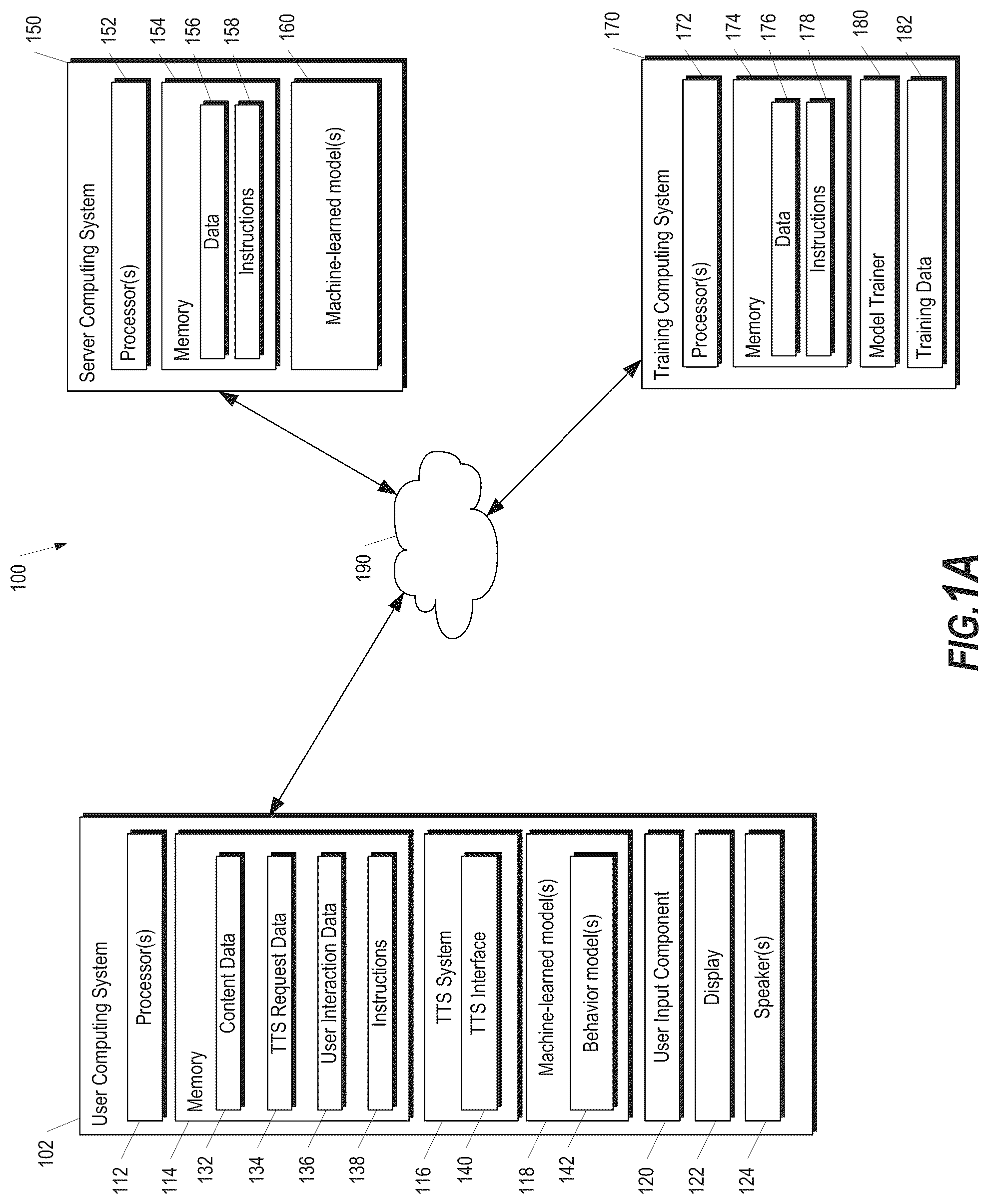 Patent US12367858 Figure 1 – Systems and methods for a text-to-speech interface