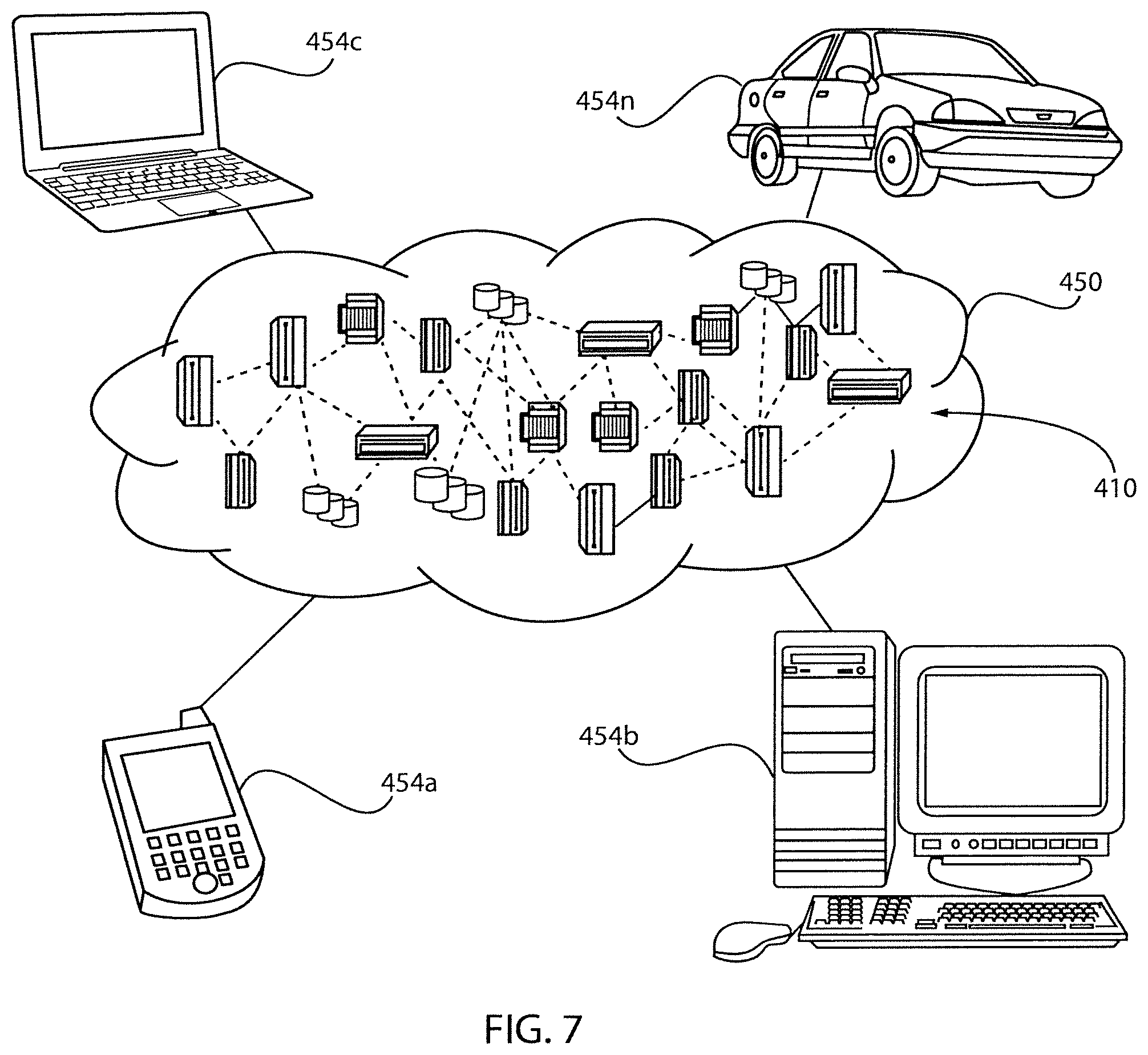 Patent US12367863 Figure 7 – External language model information integrated into neural transducer model
