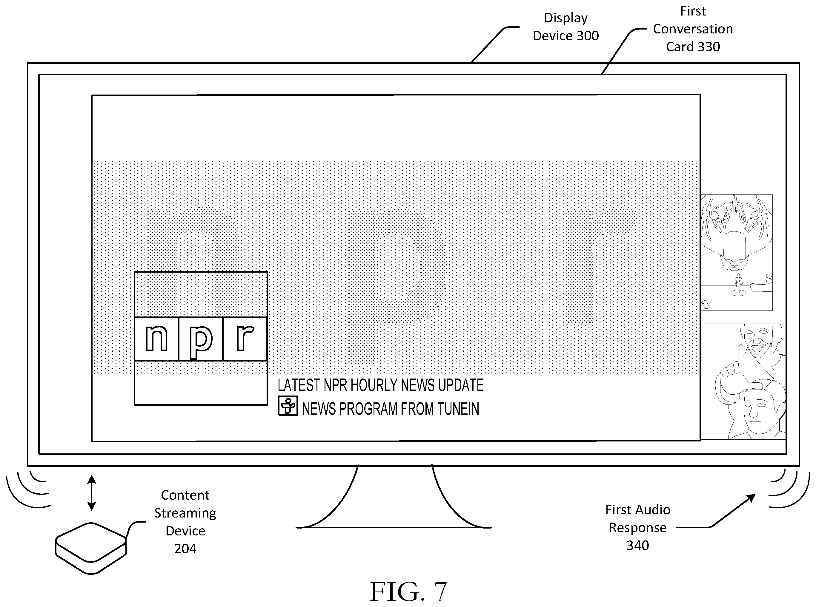 Patent US12367878 Figure 8 – Dynamic voice search transitioning
