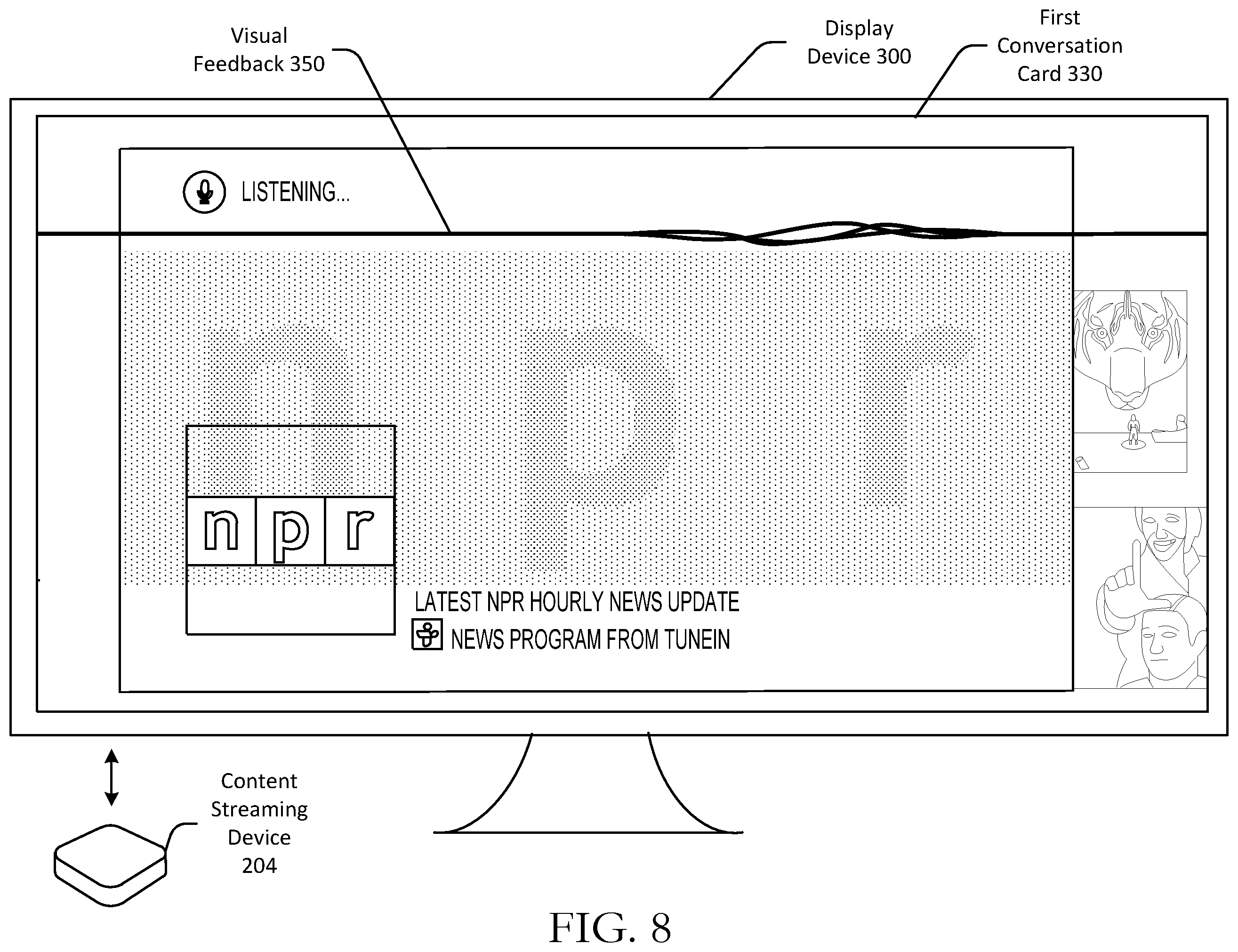Patent US12367878 Figure 9 – Dynamic voice search transitioning