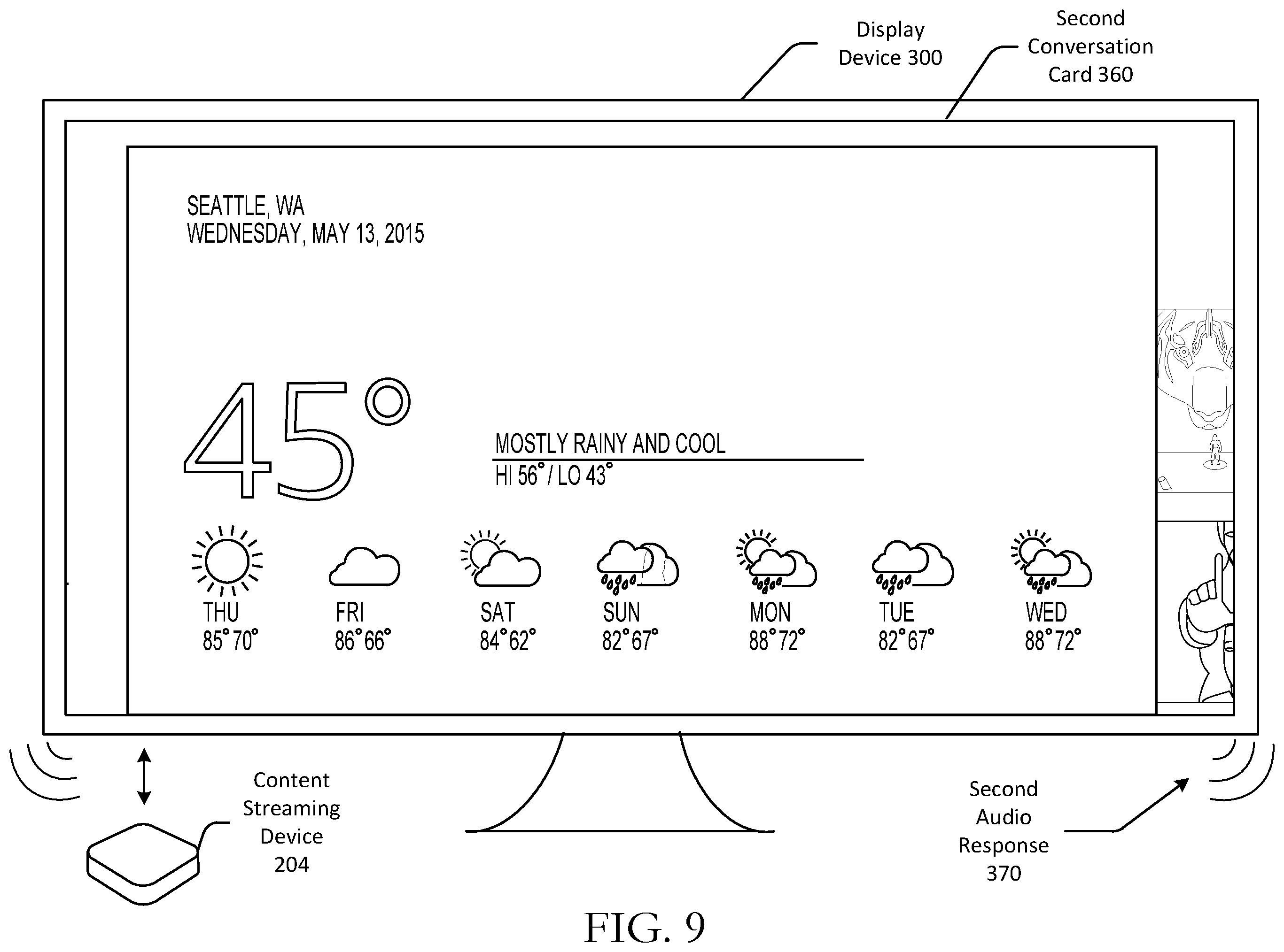 Patent US12367878 Figure 10 – Dynamic voice search transitioning