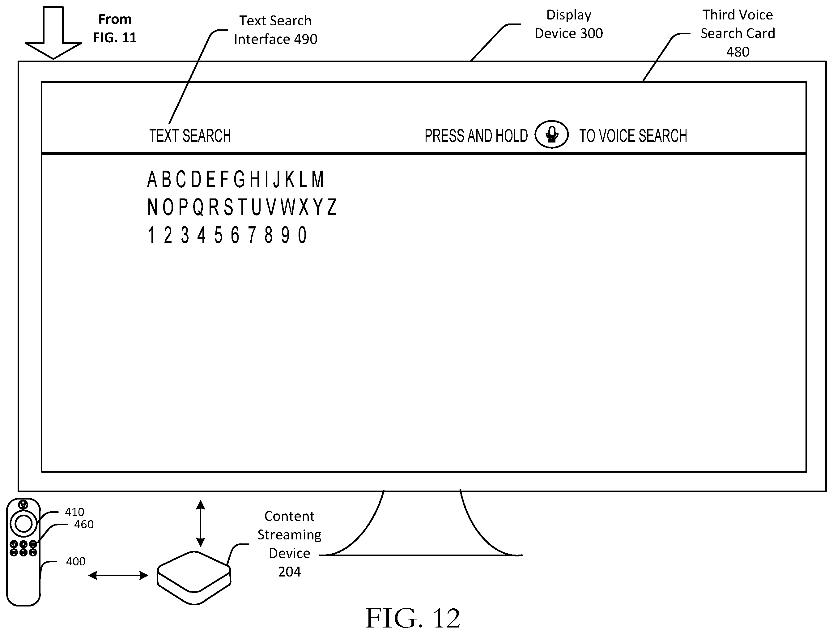 Patent US12367878 Figure 13 – Dynamic voice search transitioning