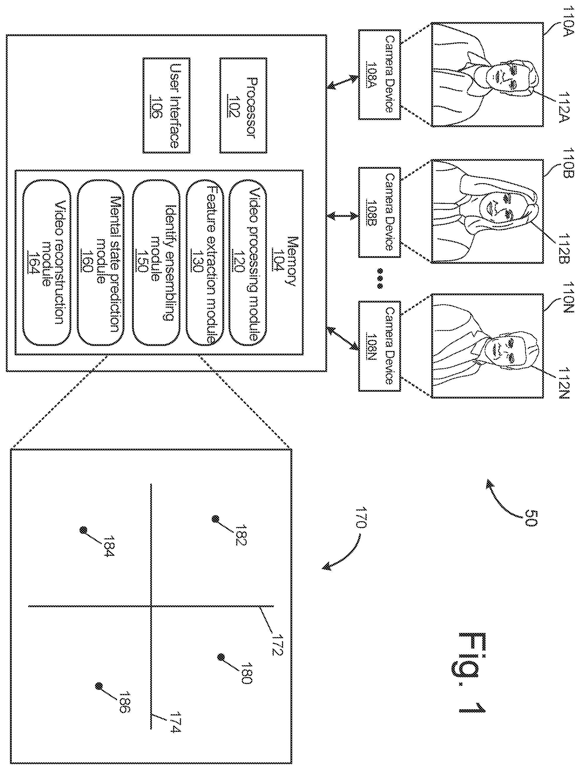 Patent US12367894 Figure 1 – Multidimensional mental state prediction
