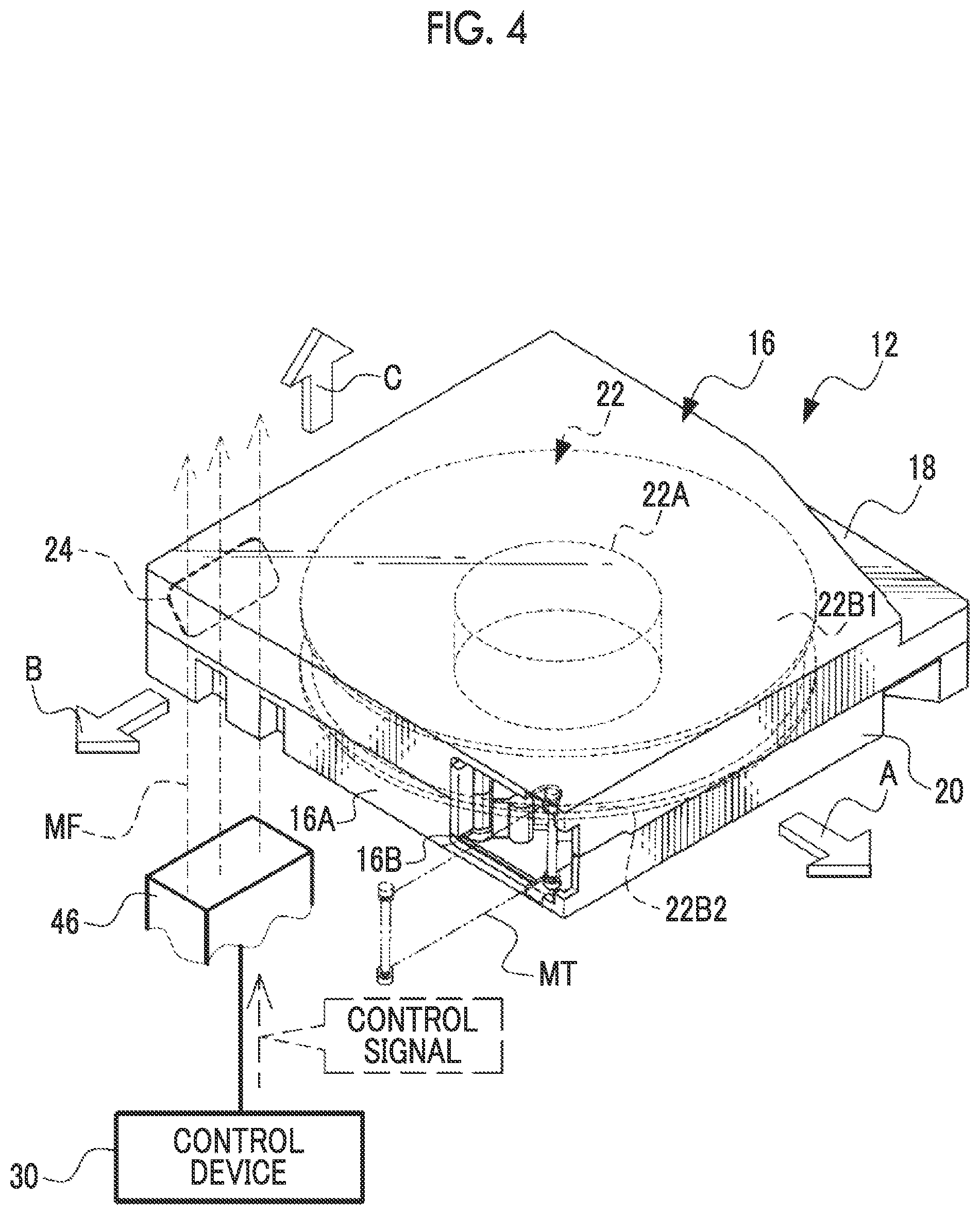 Patent US12367897 Figure 4 – Servo pattern recording device, magnetic tape, magnetic tape cartridge, magnetic tape drive, magnetic tape system, detection device, servo pattern recording method, and manufacturing method of magnetic tape