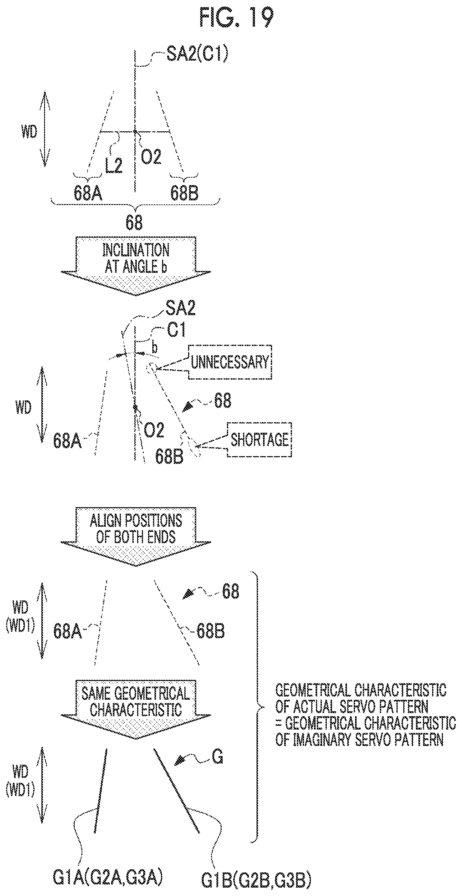Patent US12367897 Figure 19 – Servo pattern recording device, magnetic tape, magnetic tape cartridge, magnetic tape drive, magnetic tape system, detection device, servo pattern recording method, and manufacturing method of magnetic tape