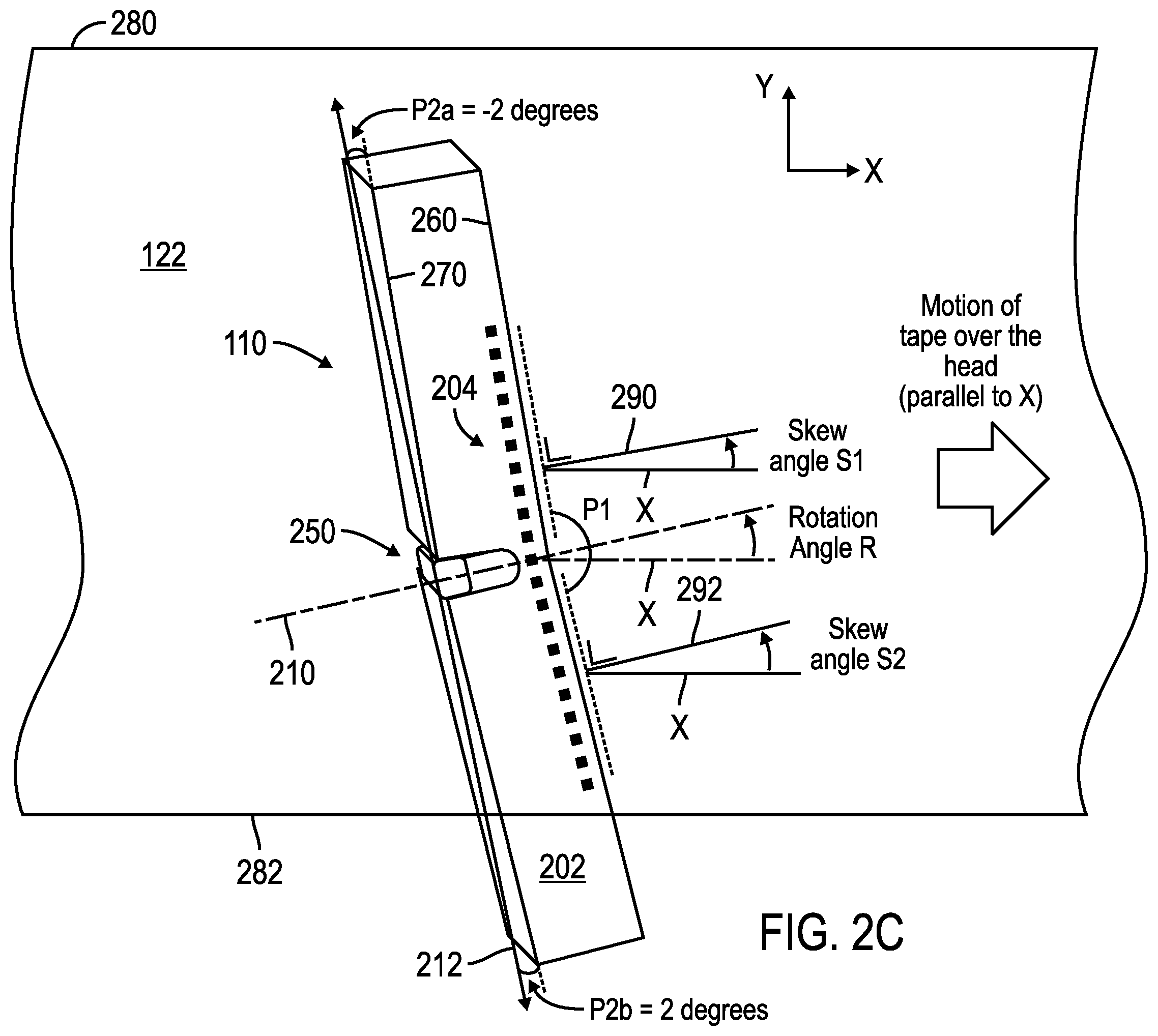 Patent US12367901 Figure 3 – Segmented tape head