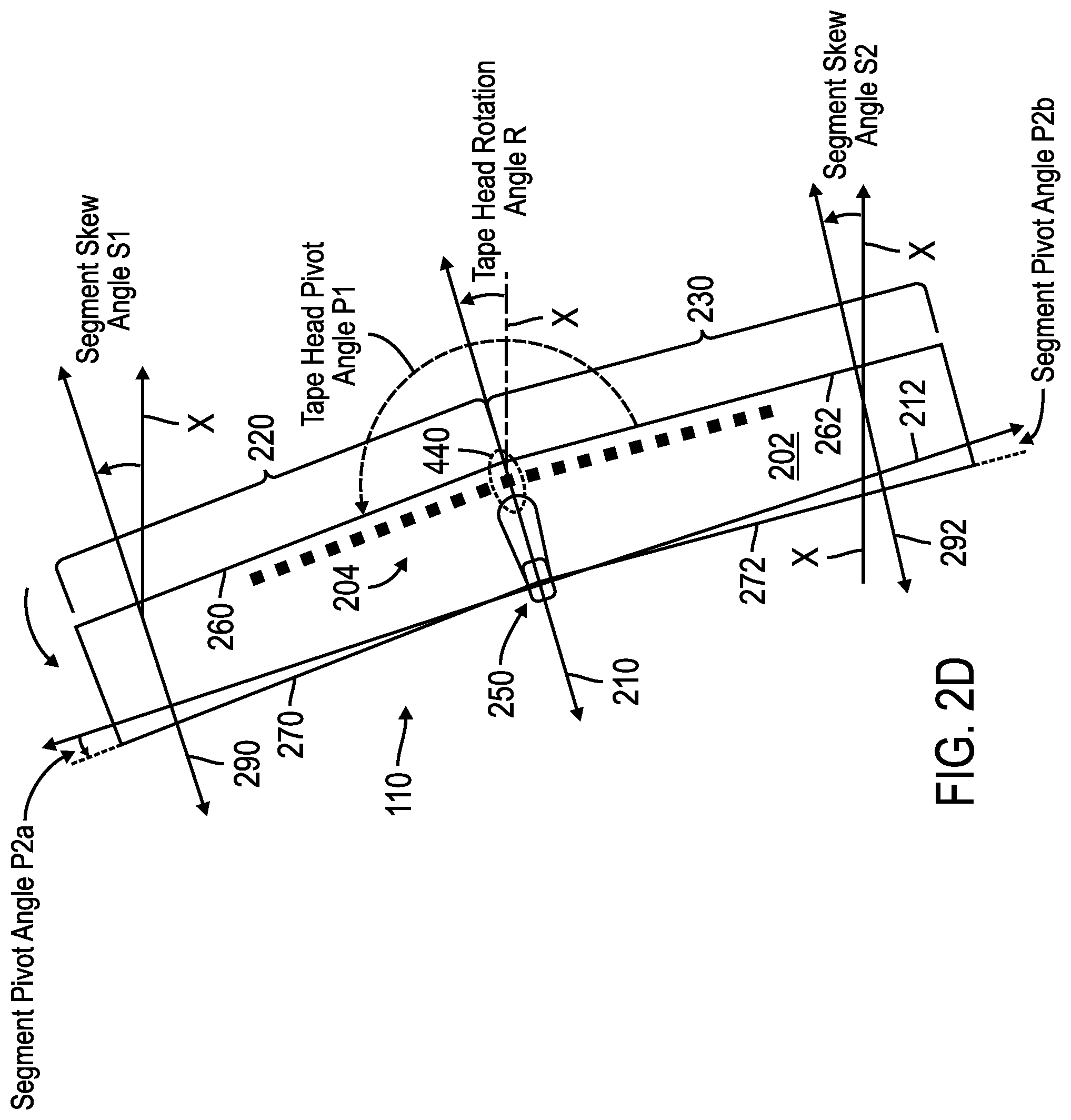 Patent US12367901 Figure 4 – Segmented tape head