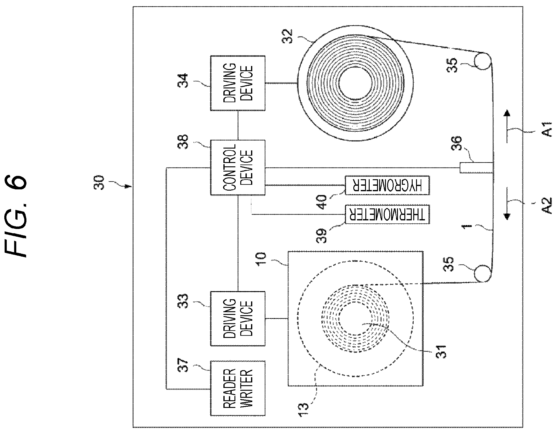 Patent US12367906 Figure 4 – Magnetic recording cartridge including magnetic recording medium having a variation in width