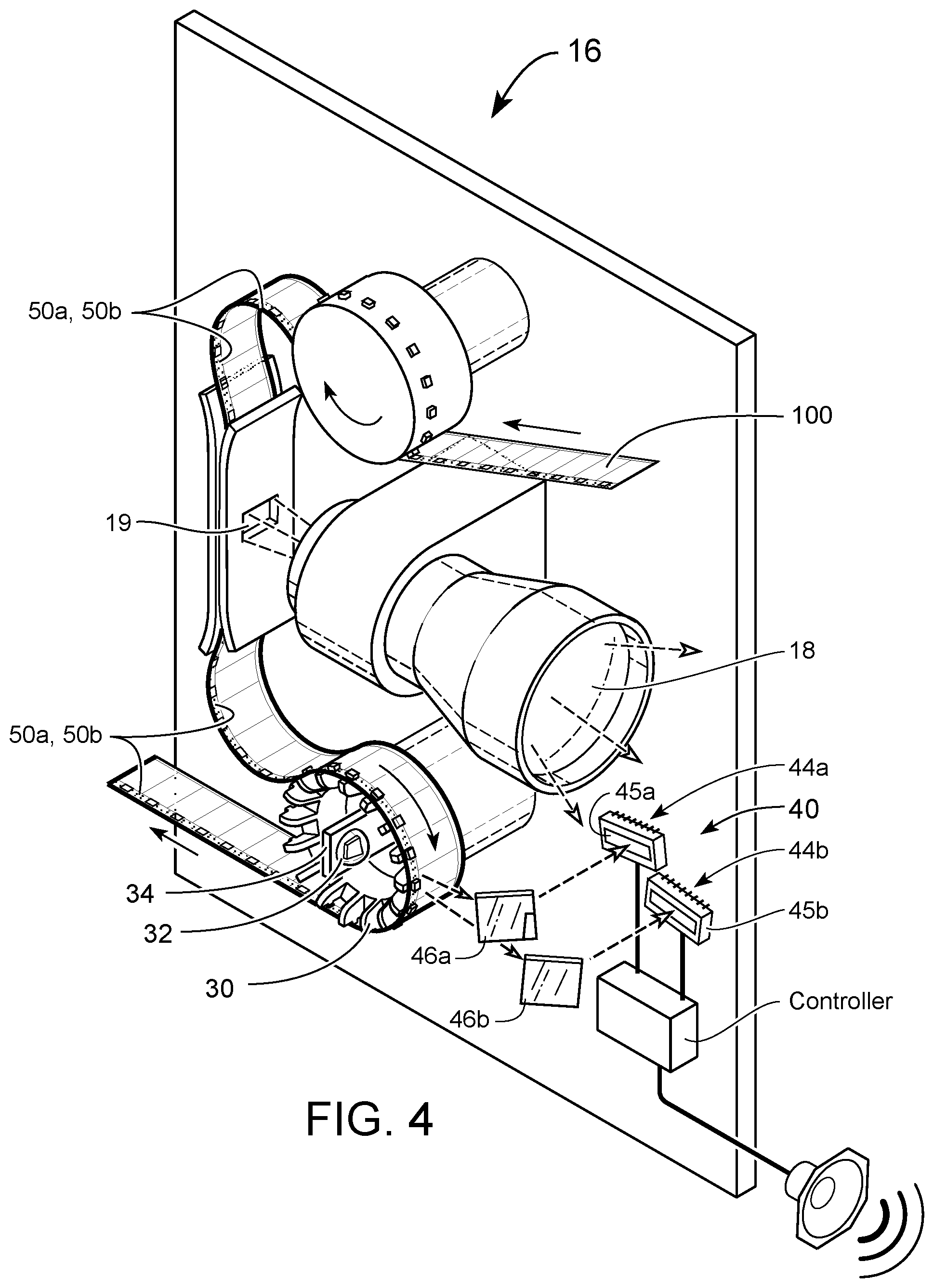 Patent US12367907 Figure 4 – Hopscotch soundtrack recording and playback system and method for a motion picture film