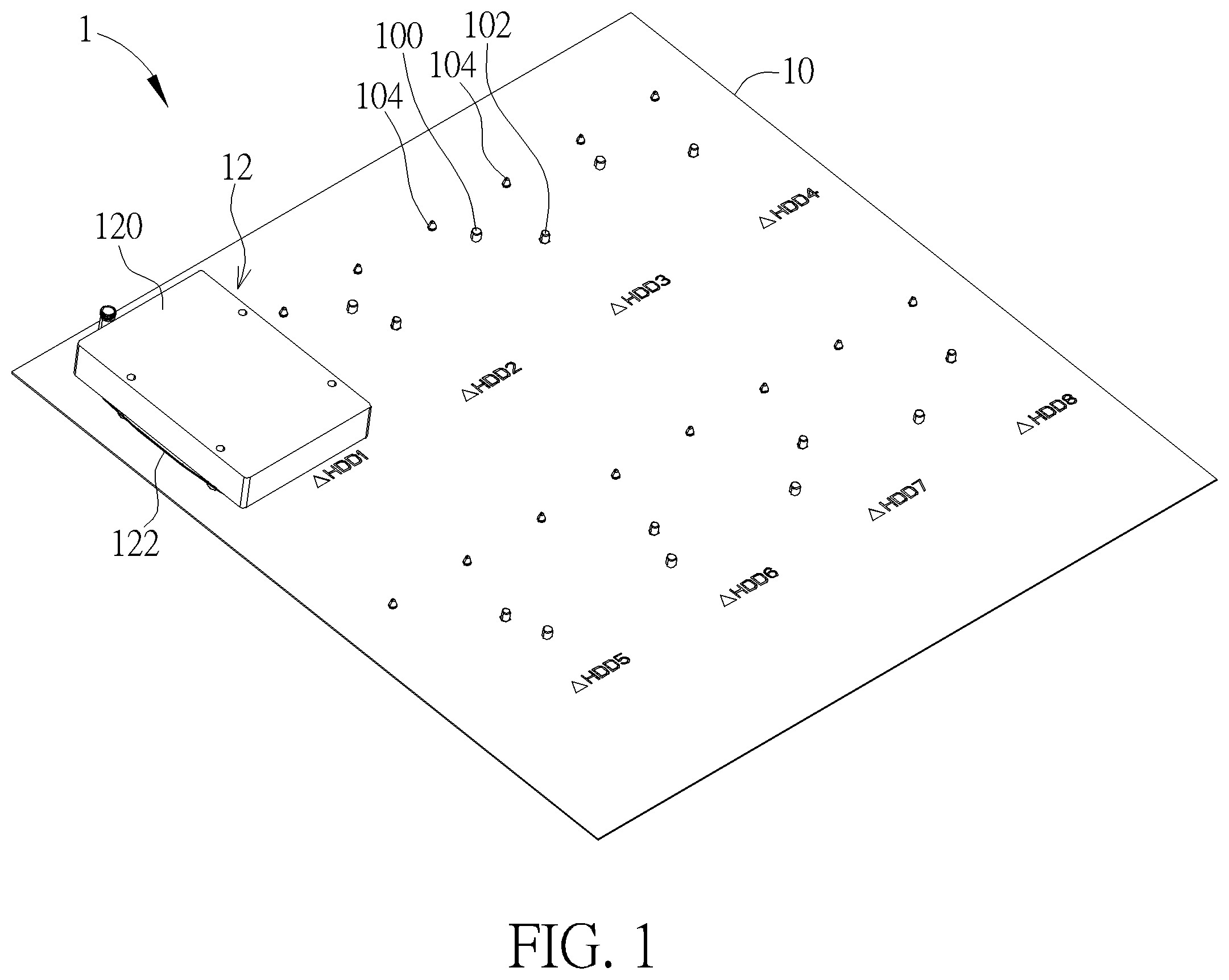 Patent US12367909 Figure 1 – Data processing device and electronic module thereof