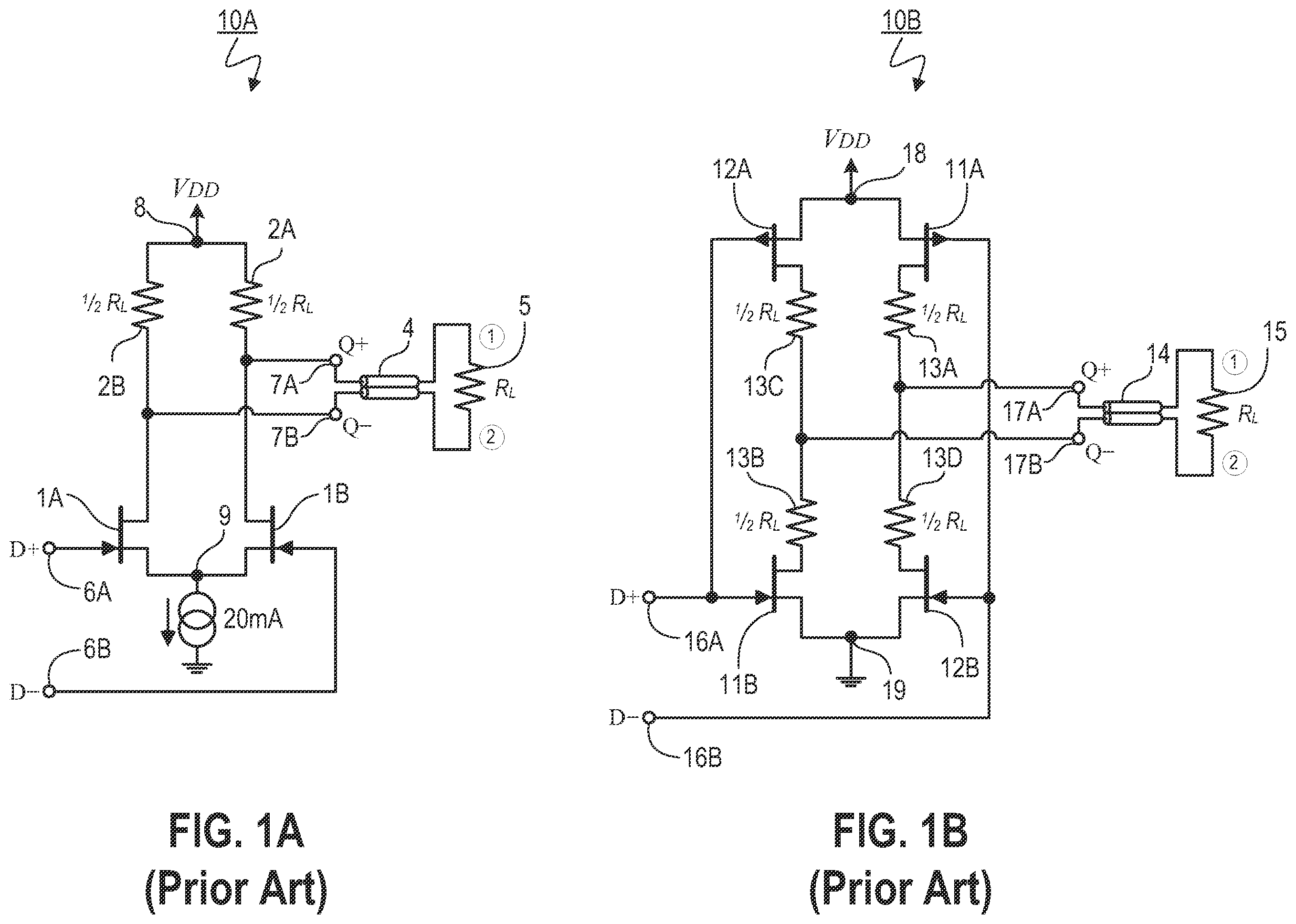 Patent US12367910 Figure 1 – Differential line driver