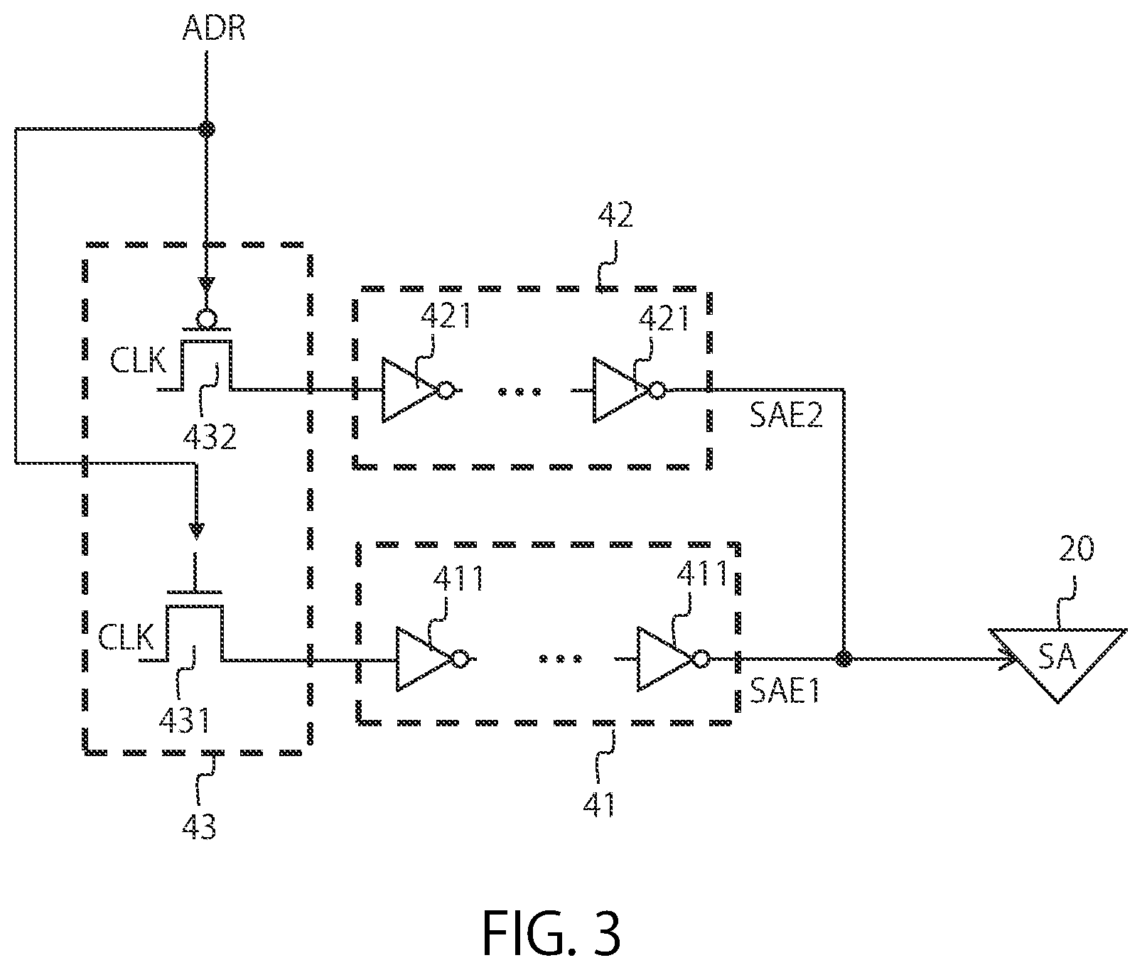 Patent US12367912 Figure 3 – Semiconductor storage device including sense amplifier that senses data from multiple memory circuits