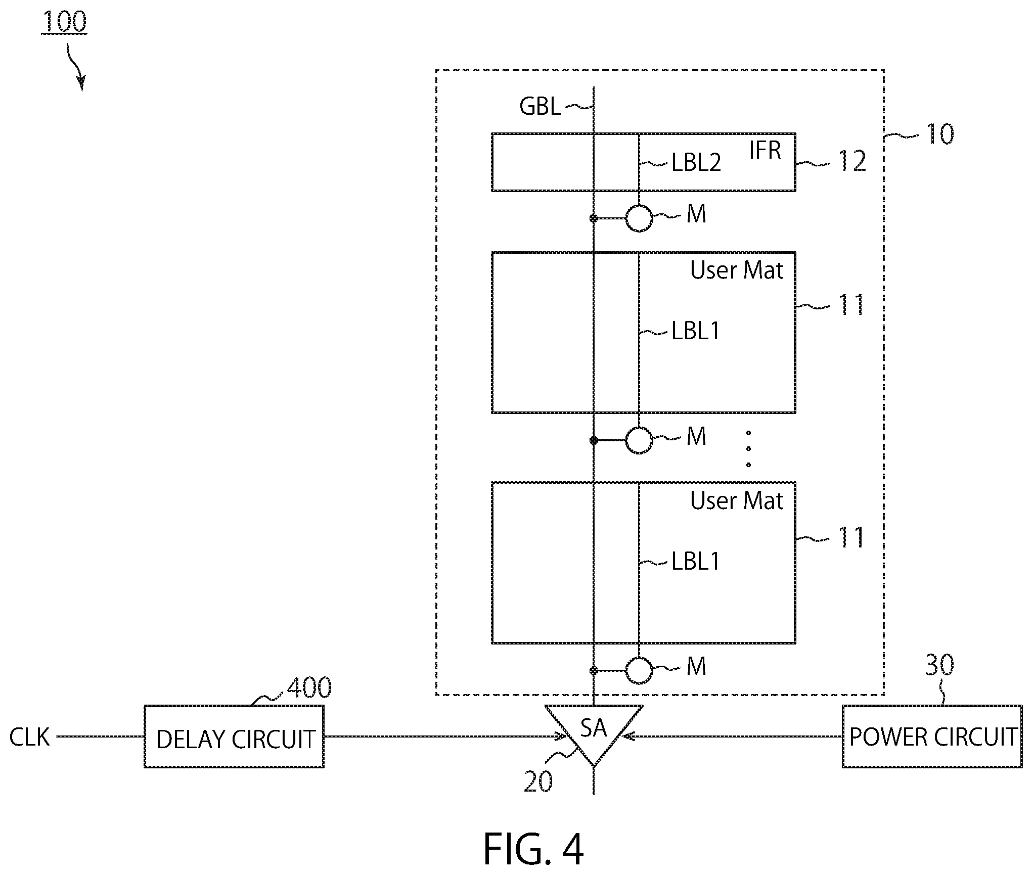Patent US12367912 Figure 4 – Semiconductor storage device including sense amplifier that senses data from multiple memory circuits