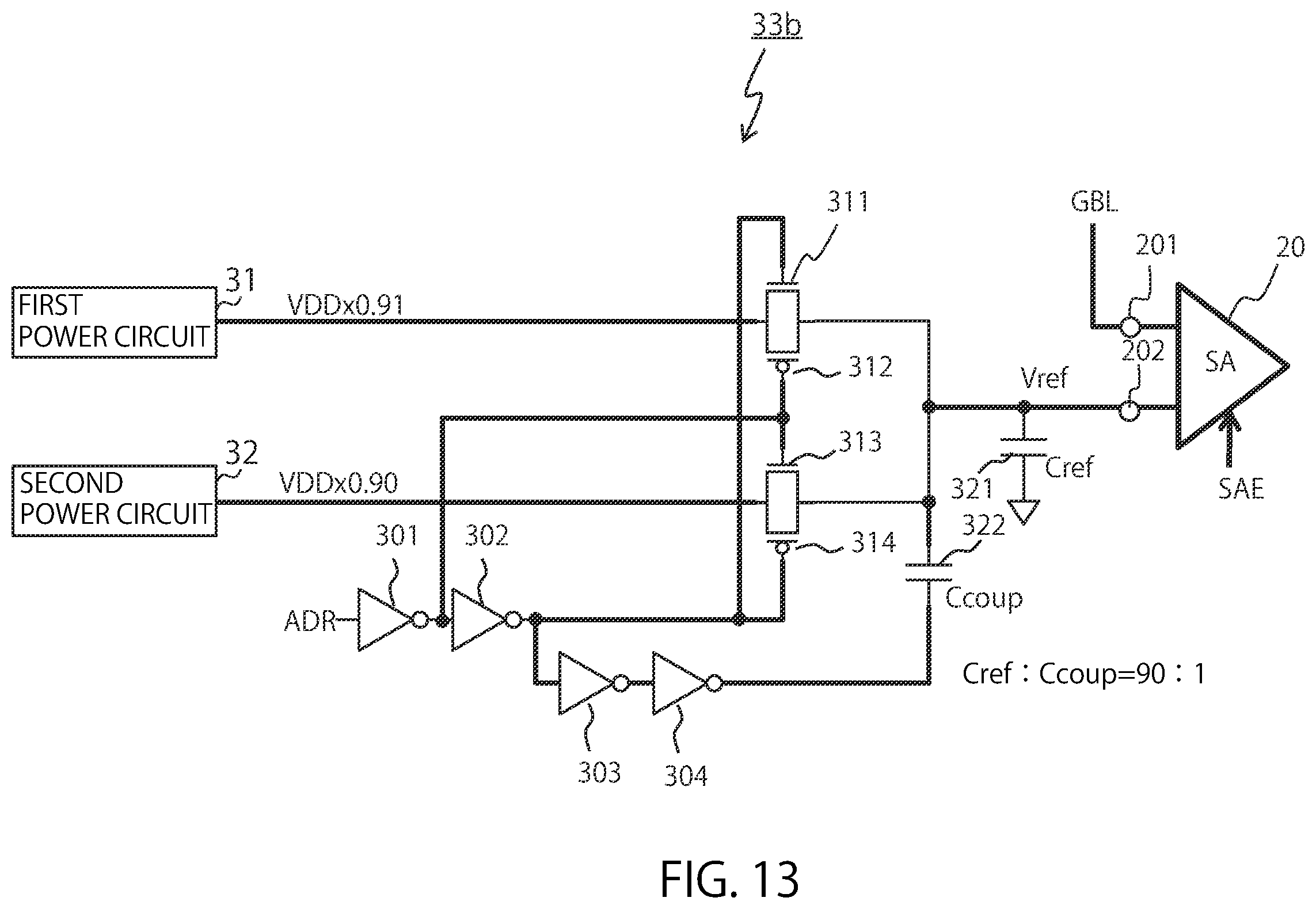 Patent US12367912 Figure 13 – Semiconductor storage device including sense amplifier that senses data from multiple memory circuits