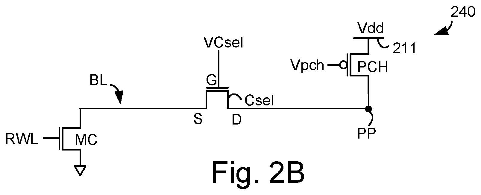 Patent US12367914 Figure 3 – Circuit topology for high performance memory with secondary pre-charge transistor