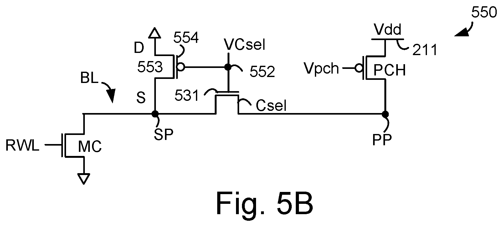 Patent US12367914 Figure 8 – Circuit topology for high performance memory with secondary pre-charge transistor