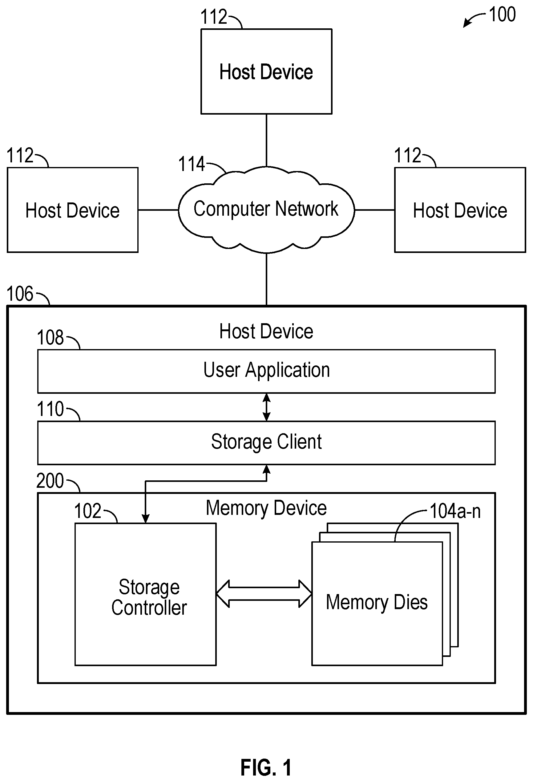 Patent US12367915 Figure 1 – Fast reference voltage training for I/O interface