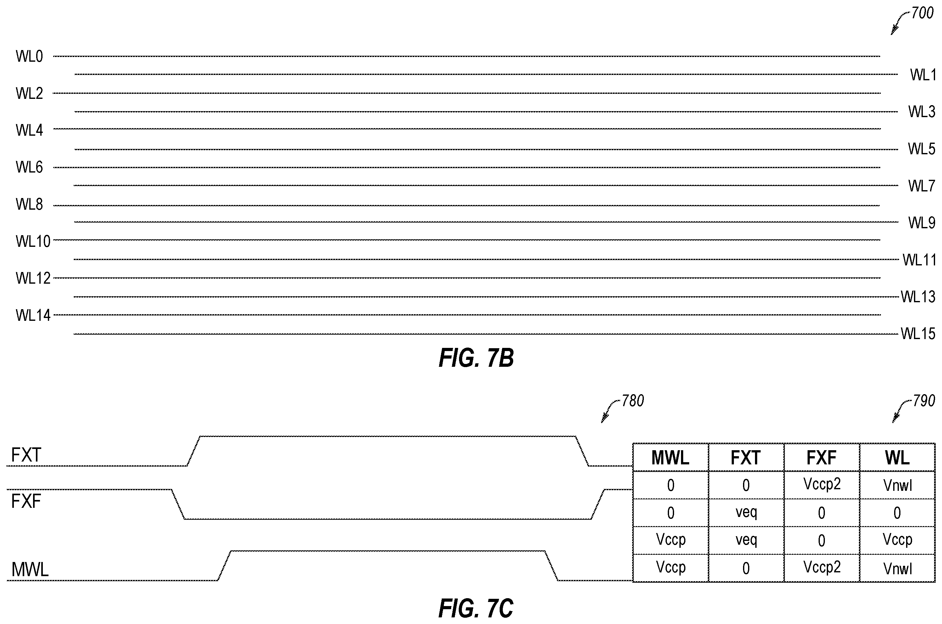 Patent US12367919 Figure 8 – Word line driver circuitry including shared driver gates, and associated methods, devices, and systems