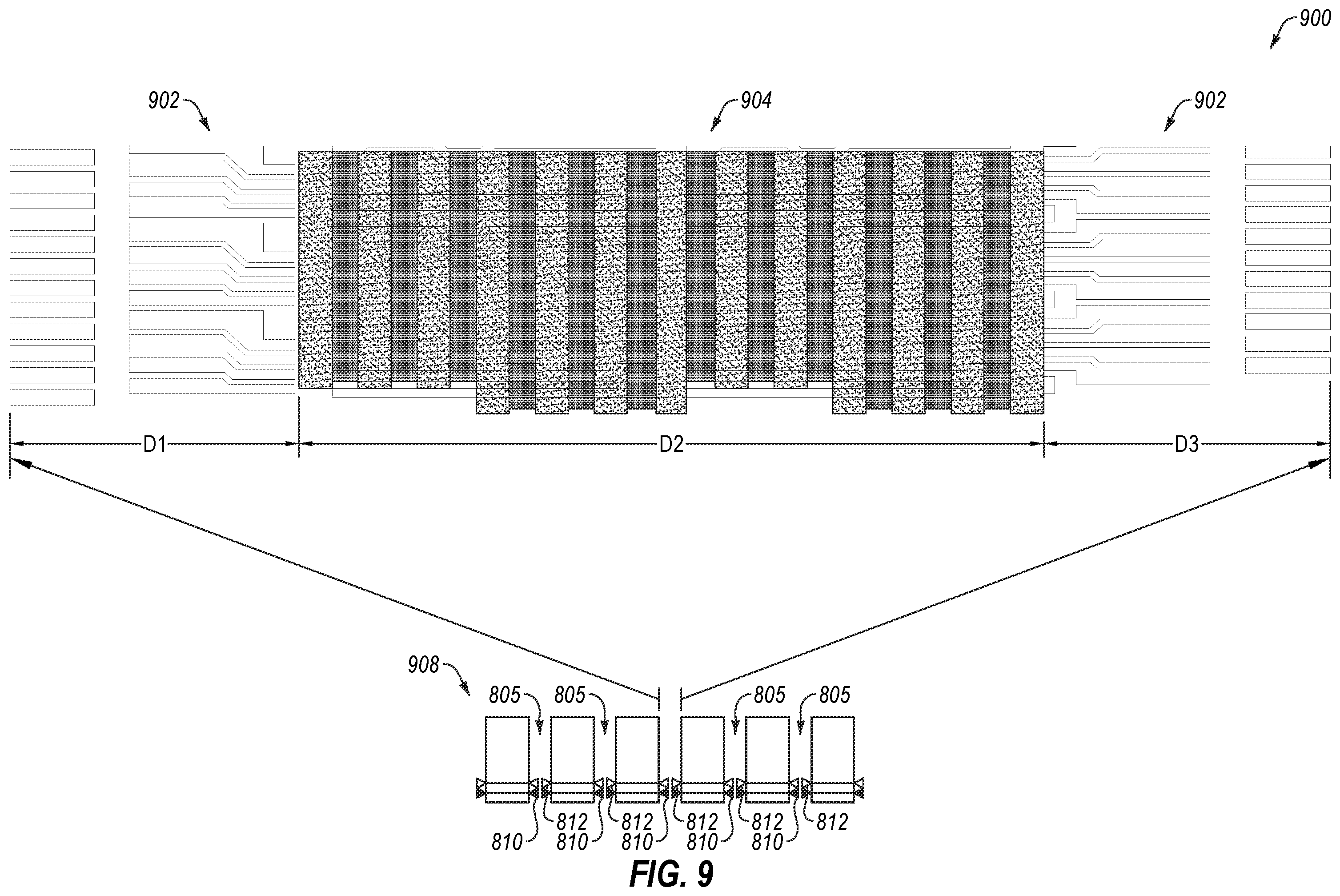 Patent US12367919 Figure 10 – Word line driver circuitry including shared driver gates, and associated methods, devices, and systems