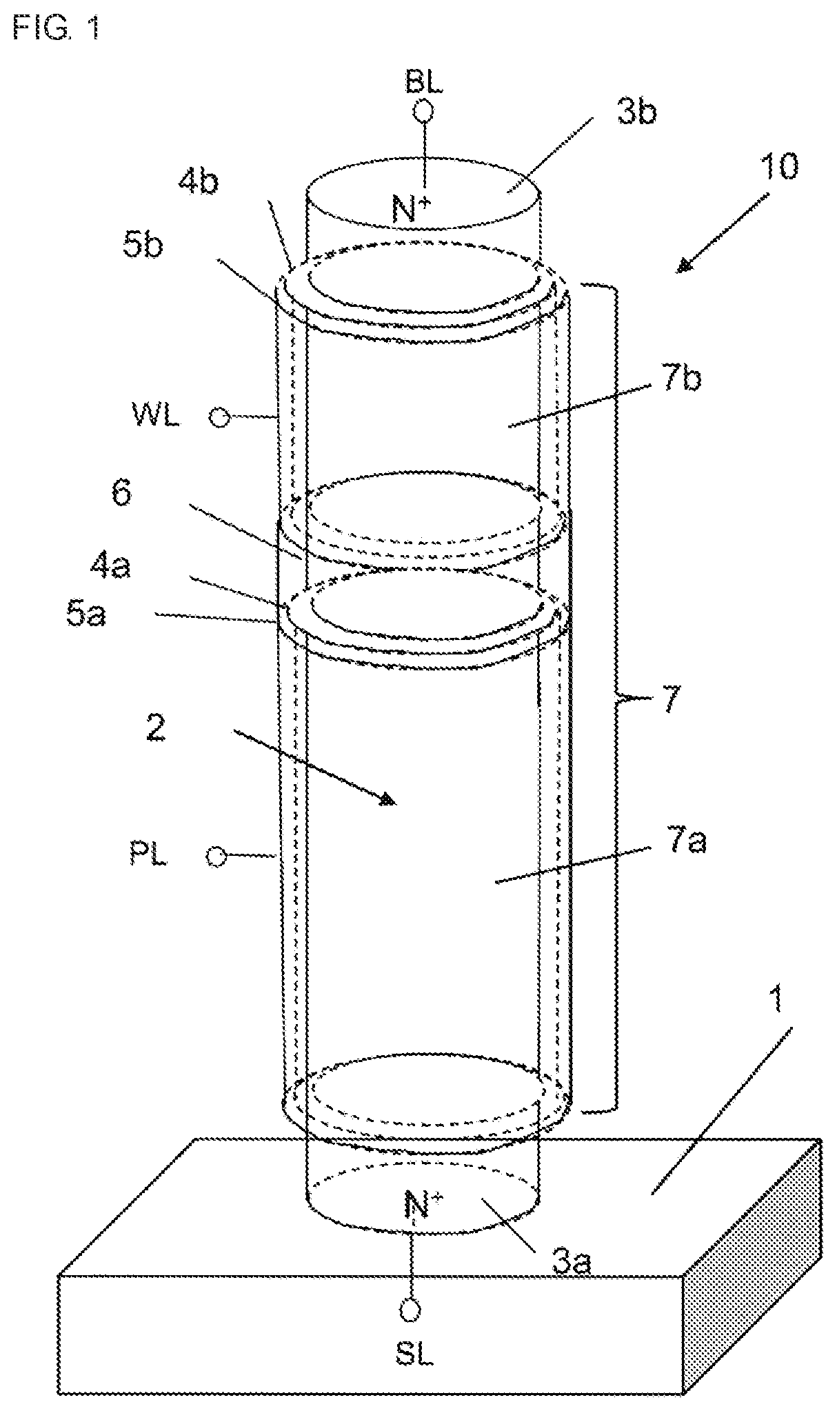 Patent US12367923 Figure 1 – Semiconductor element memory device