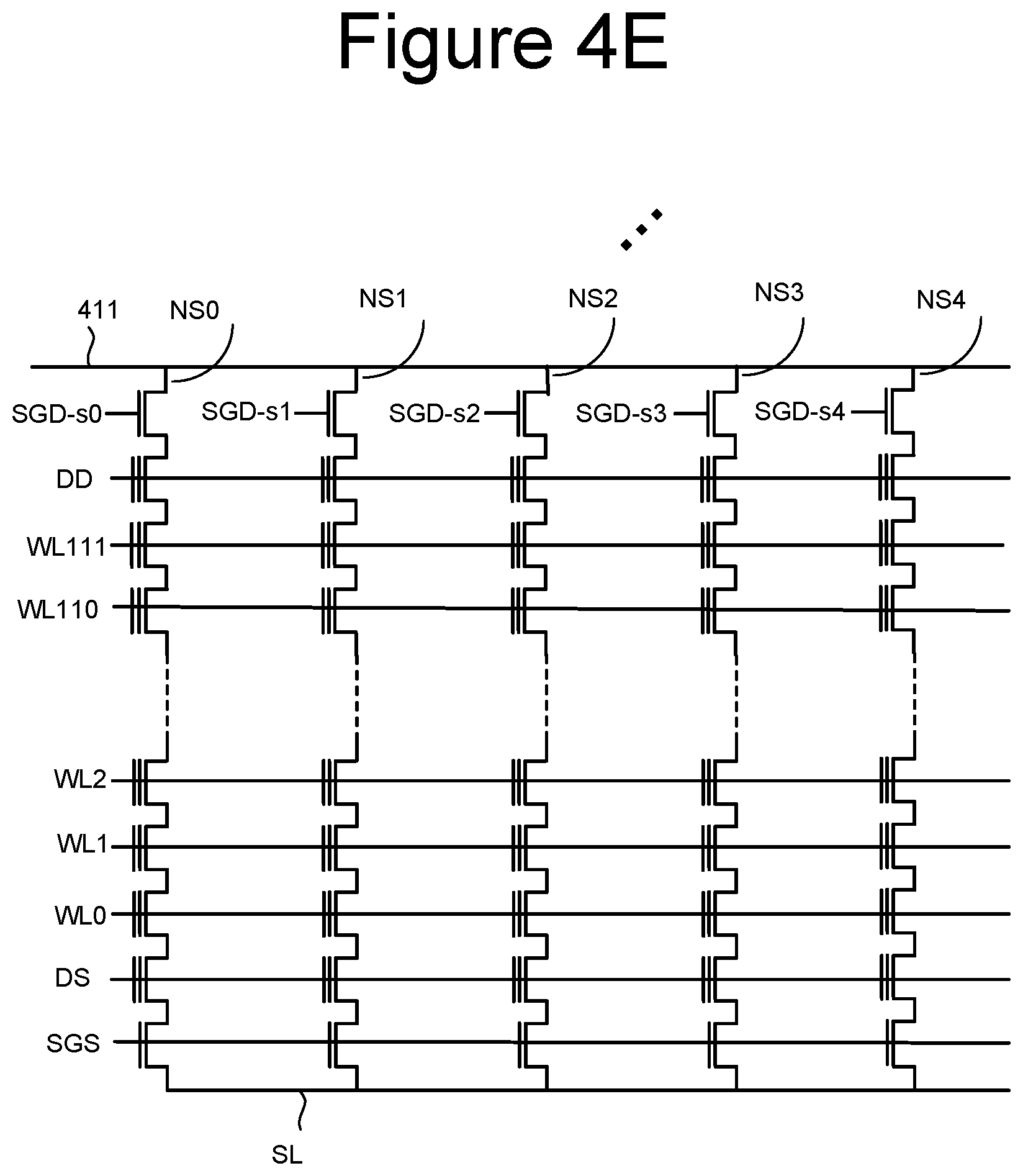 Patent US12367931 Figure 11 – Stacked column floorplan for NAND