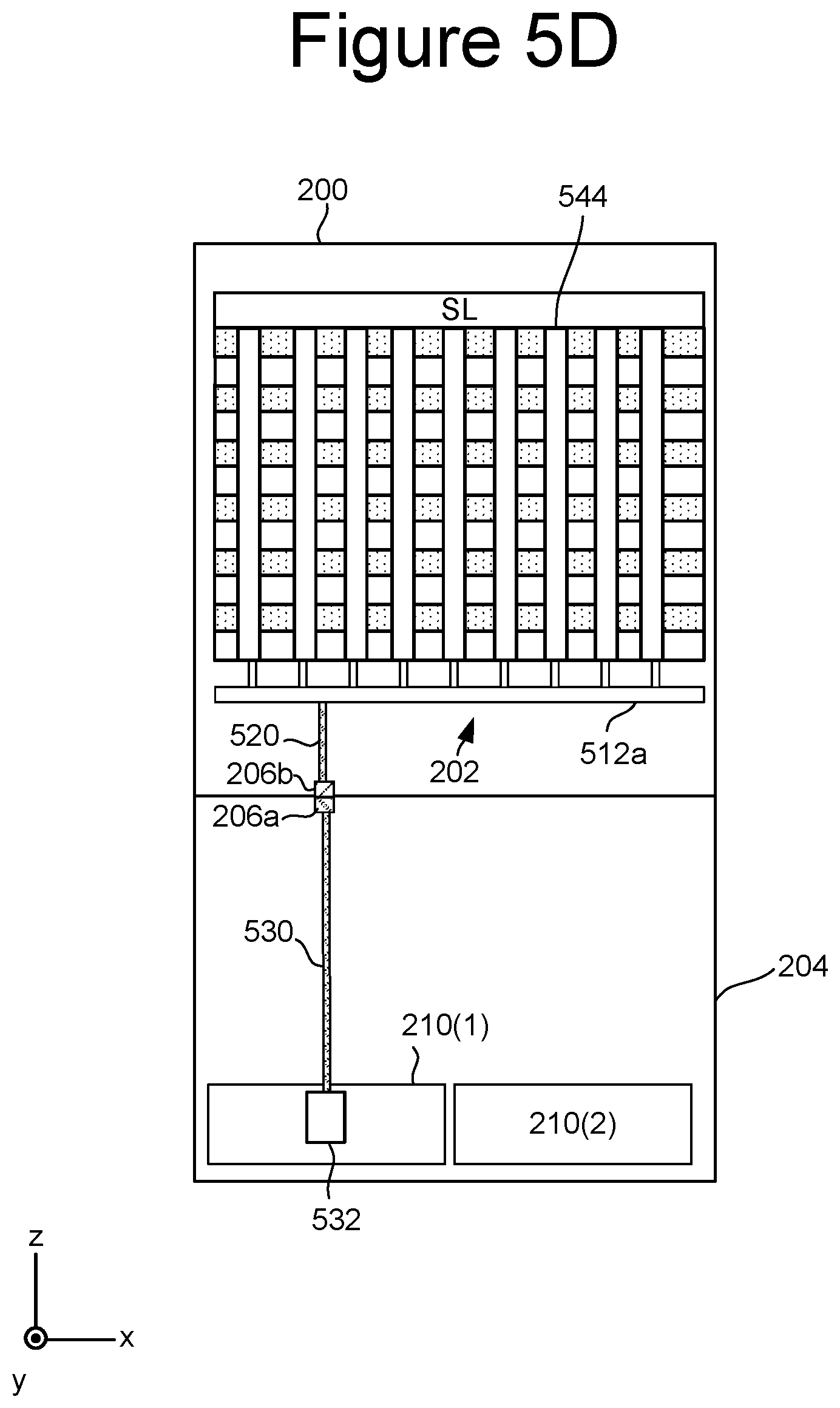 Patent US12367931 Figure 14 – Stacked column floorplan for NAND