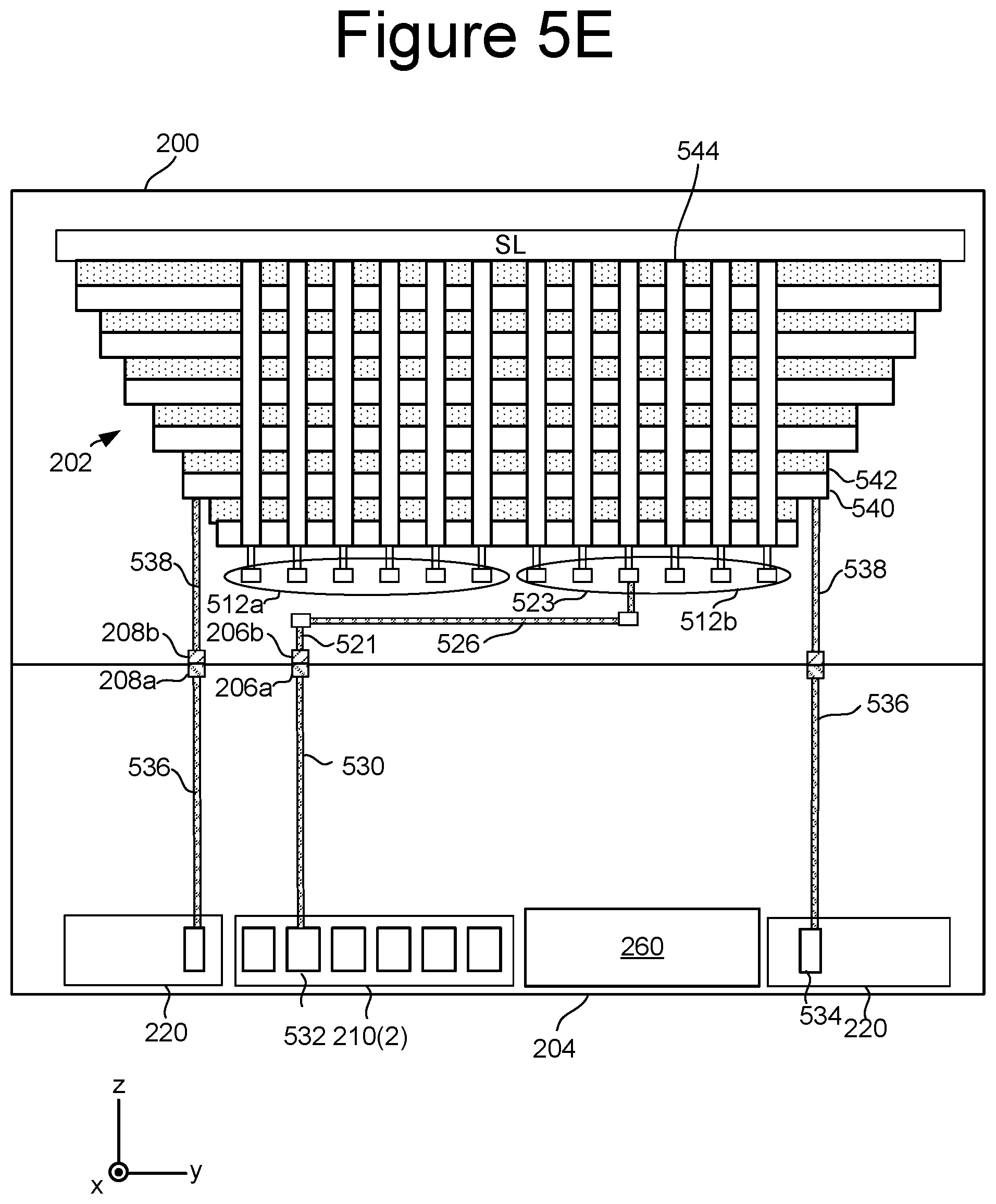 Patent US12367931 Figure 15 – Stacked column floorplan for NAND