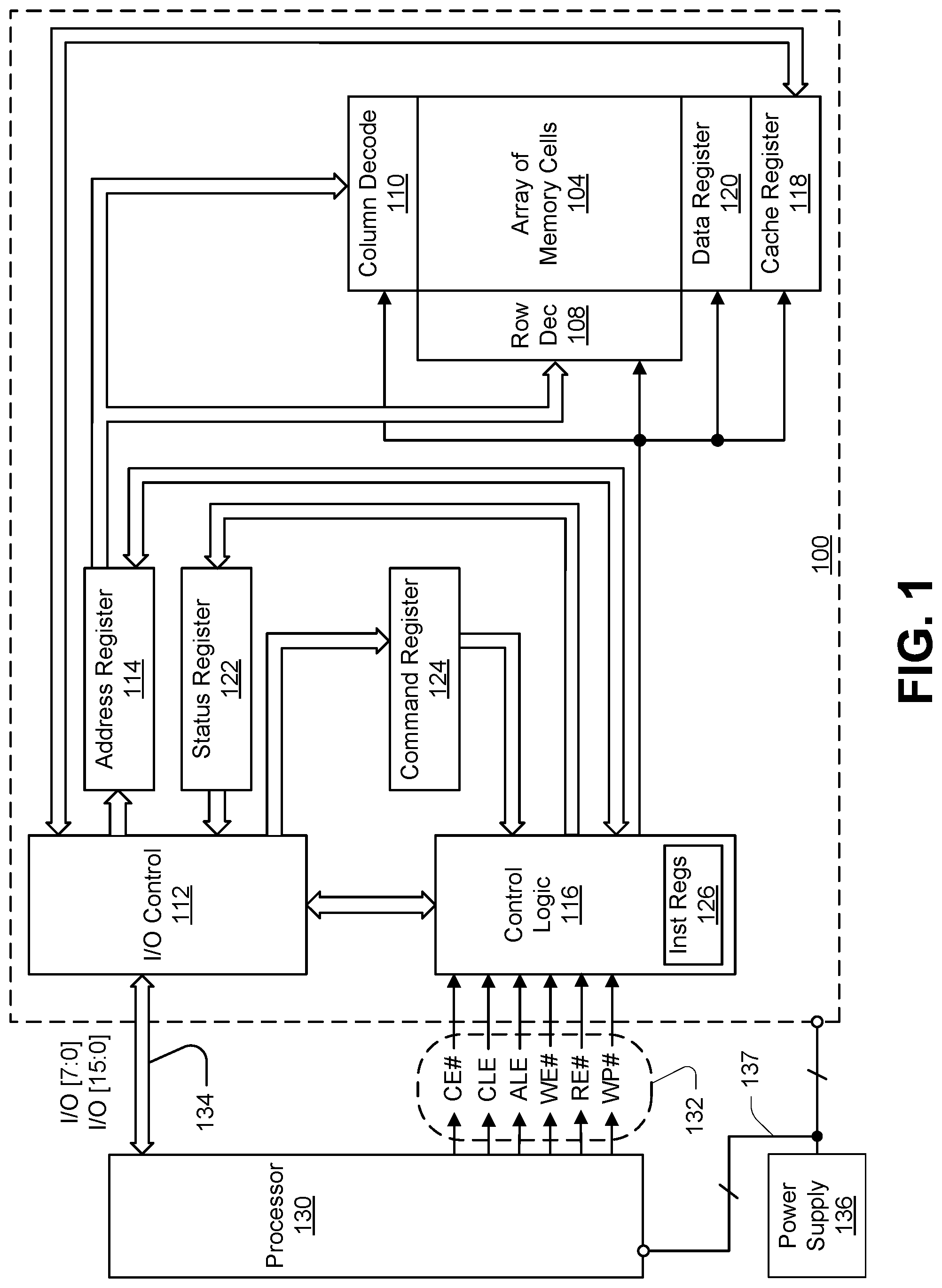 Patent US12367939 Figure 1 – Power management