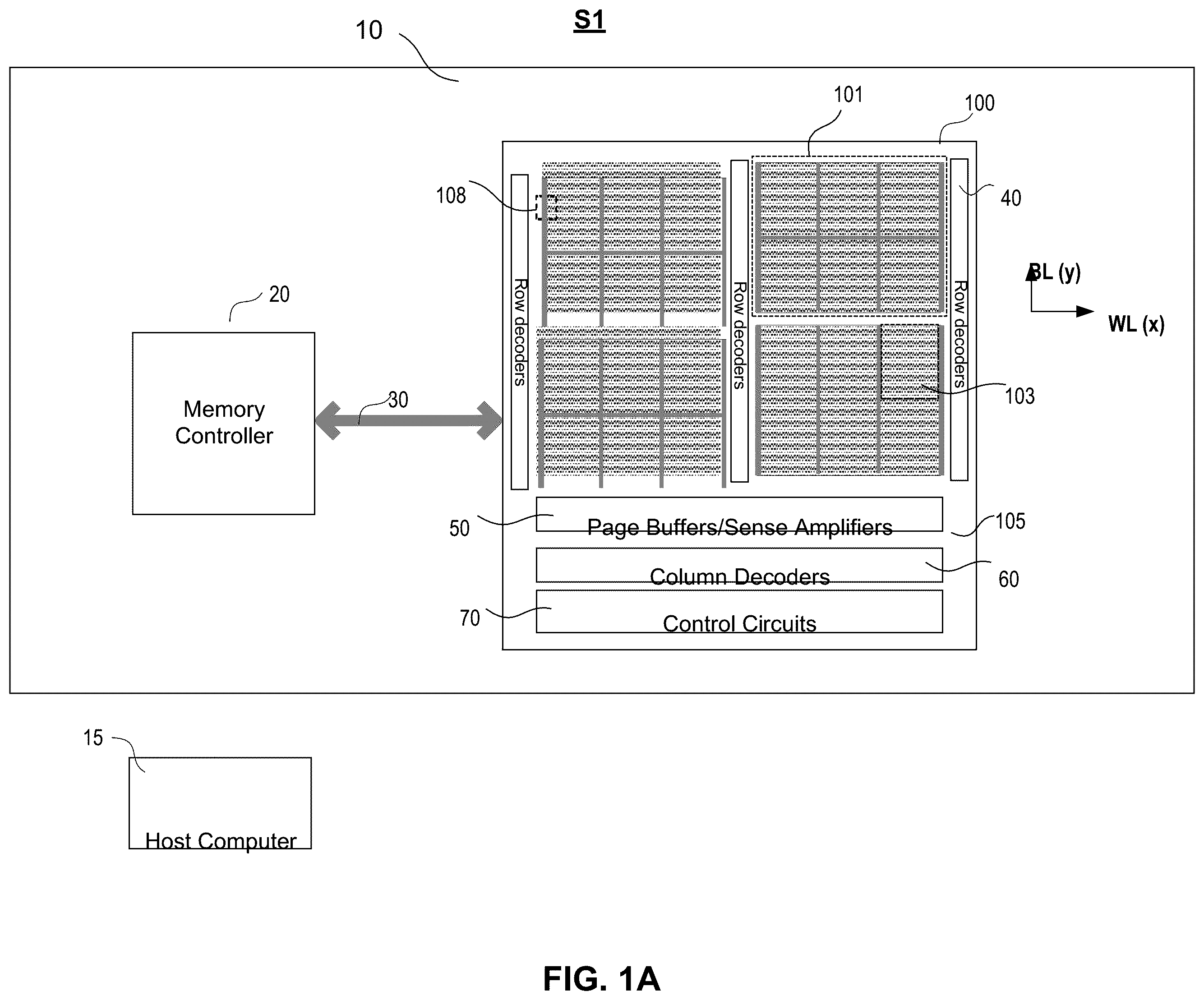 Patent US12367941 Figure 1 – Non-destructive mode cache programming in NAND flash memory devices