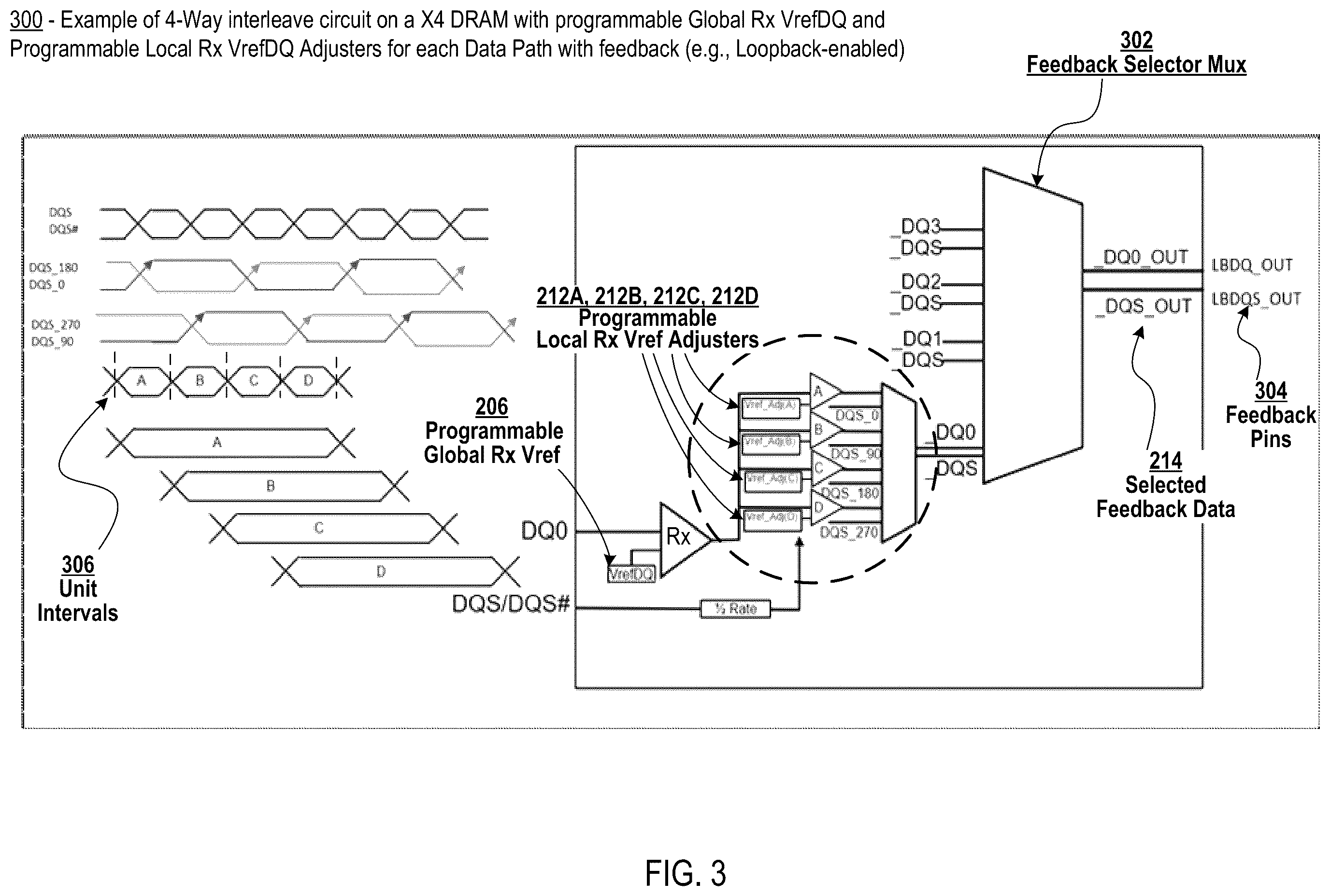 Patent US12367943 Figure 3 – Reference voltage adjustment per path for high speed memory signaling