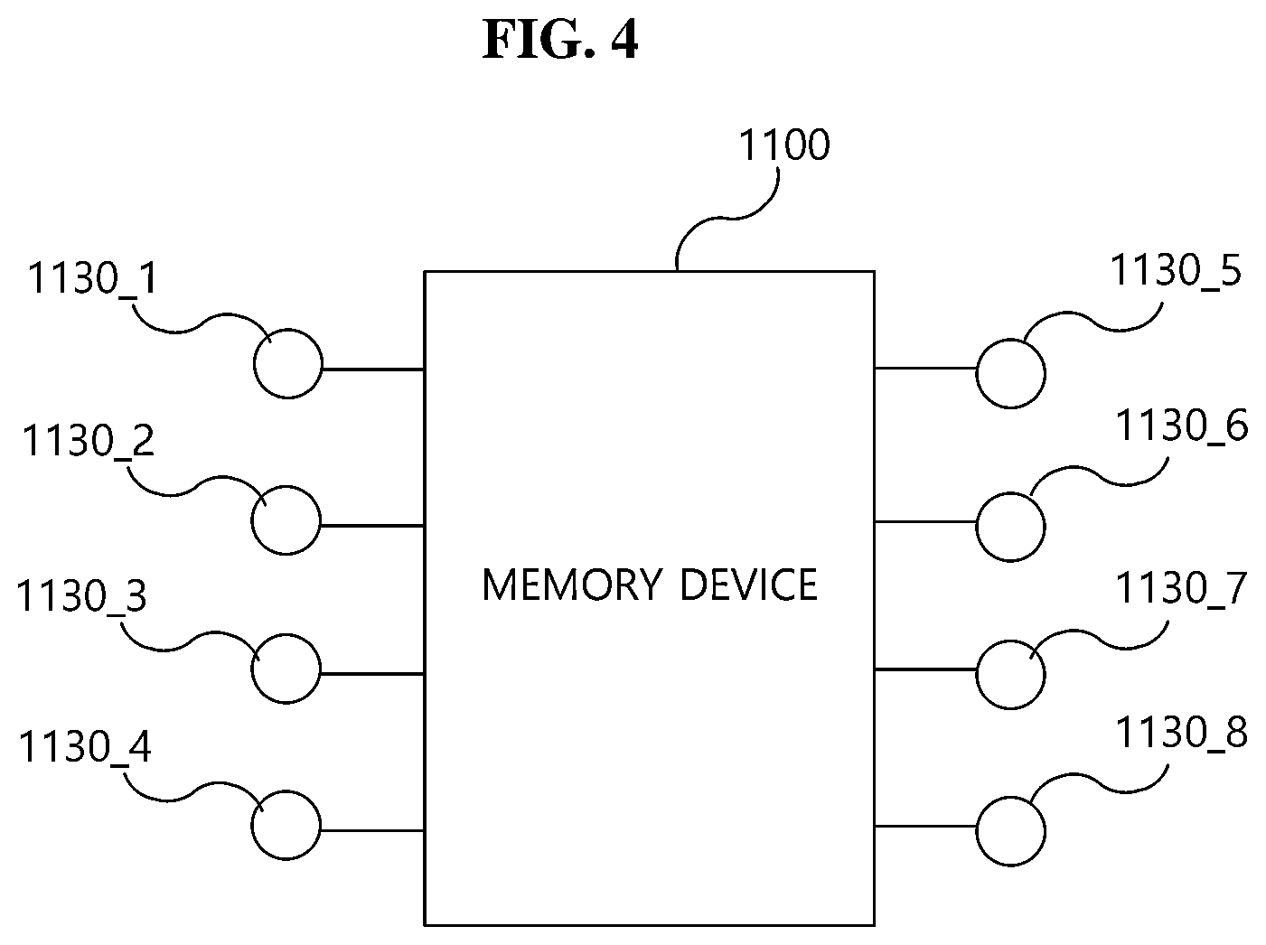 Patent US12367944 Figure 5 – Memory device including test pad connection circuit